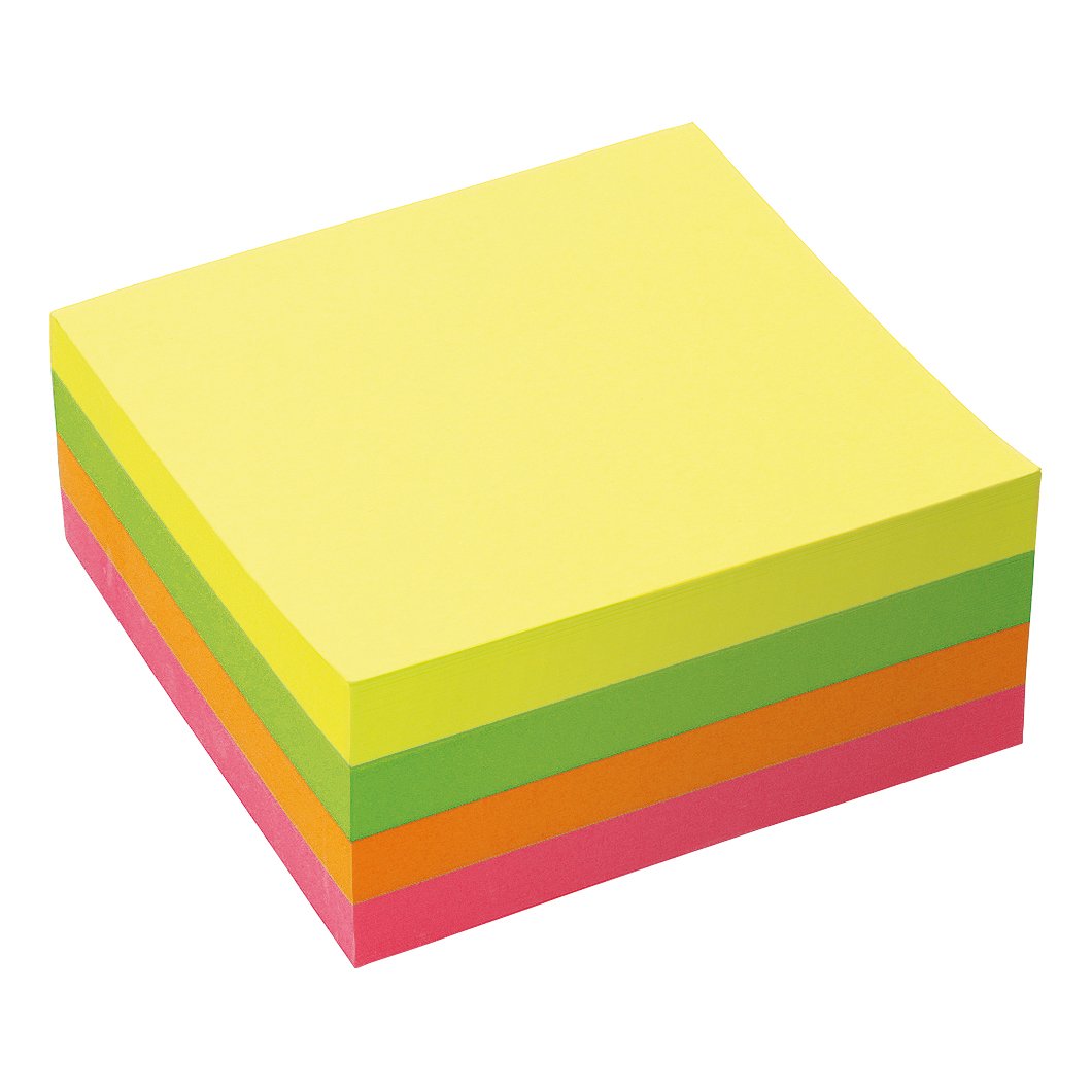 RE-MOVE STICKY NOTES 76X76 RAINBOW