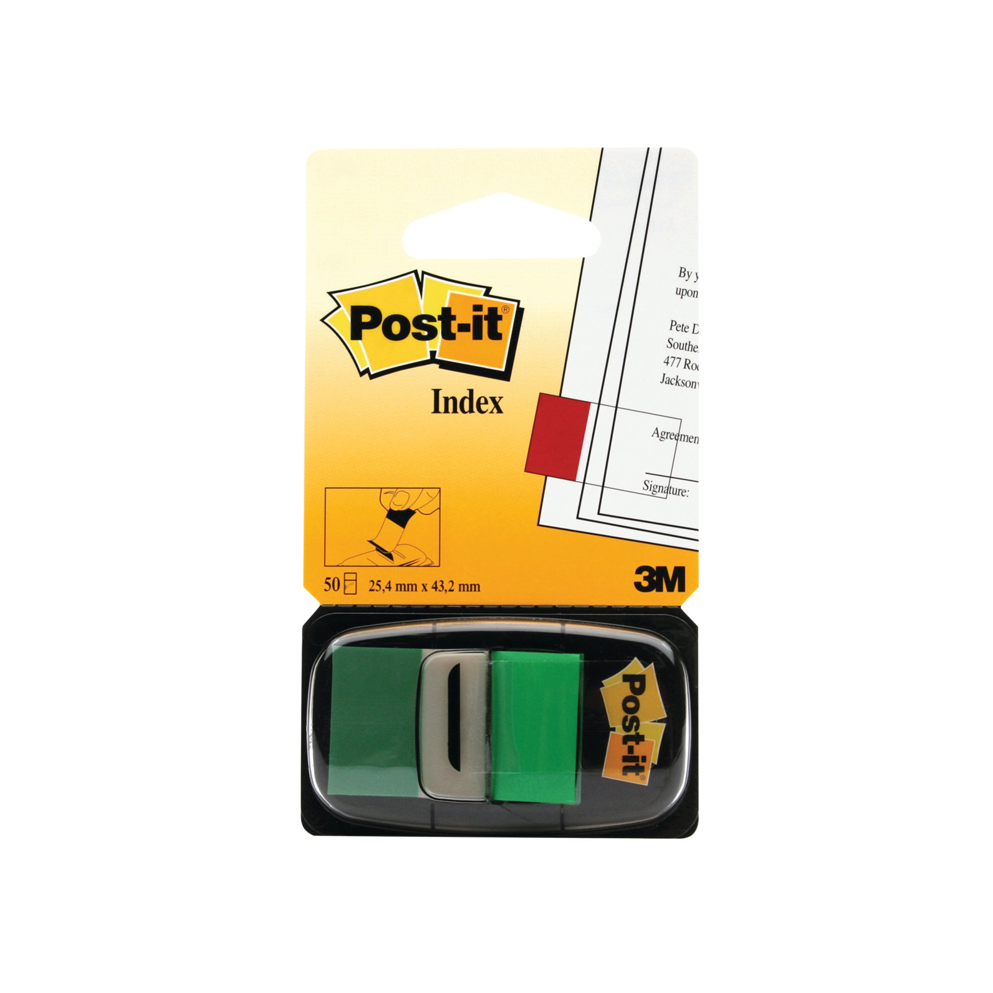 3M POSTIT TAPE FLAGS GRN 680-3 PK600