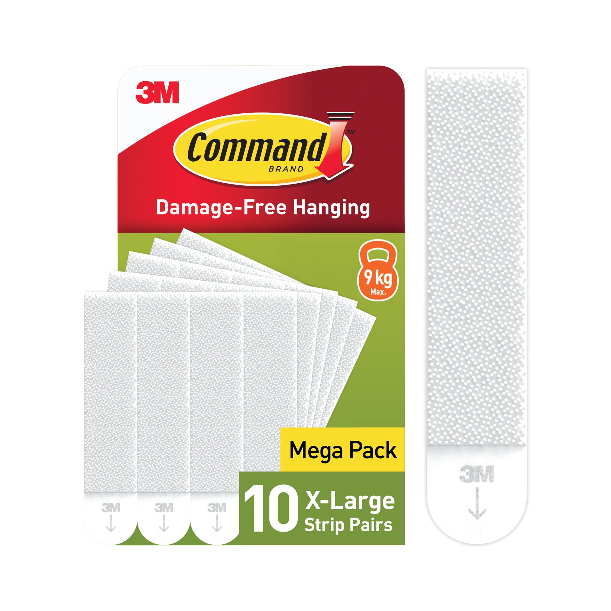 COMMAND HANGING STRIPS XL WHITE PK10