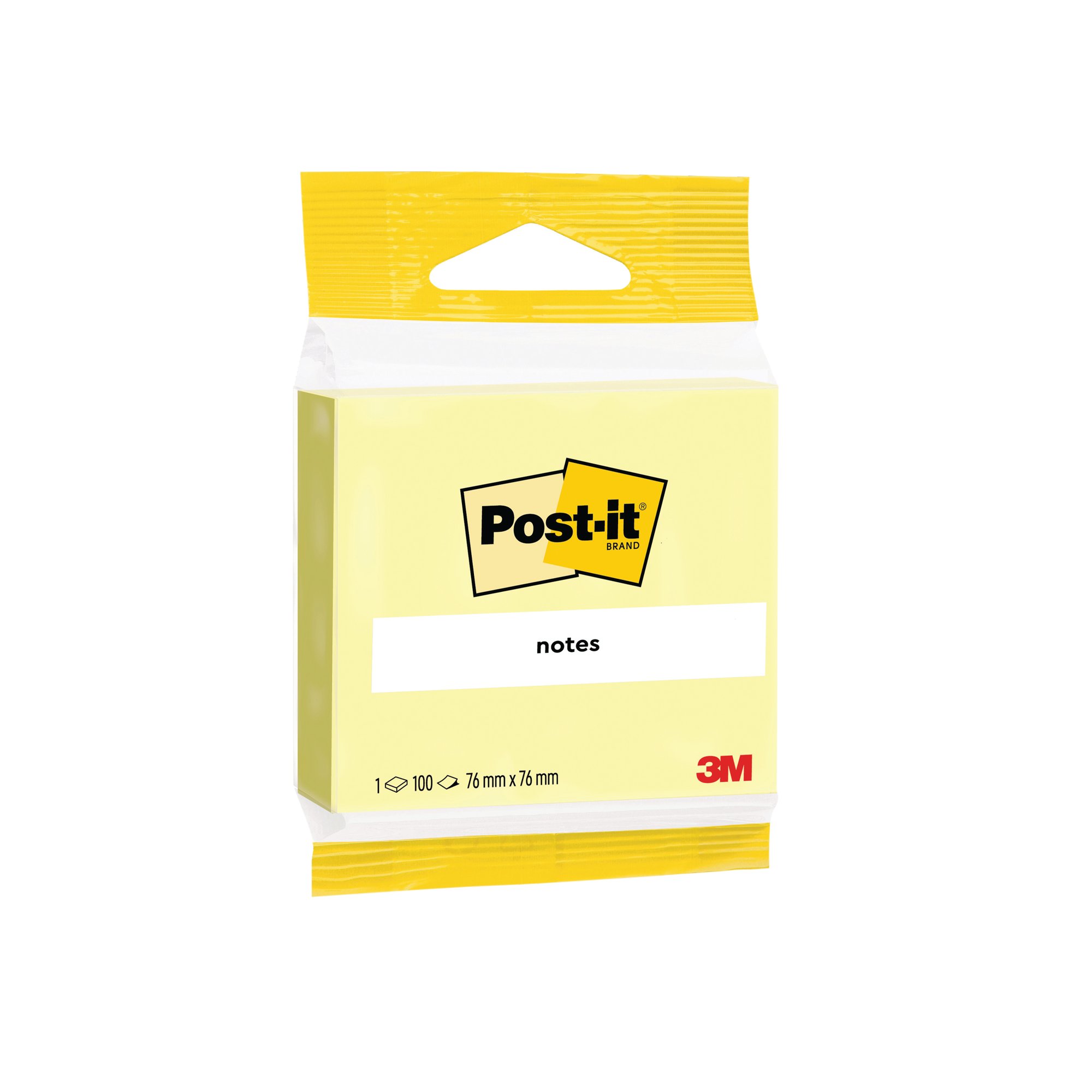 POST-IT NOTES YLW 76X76 6820YEL PK12