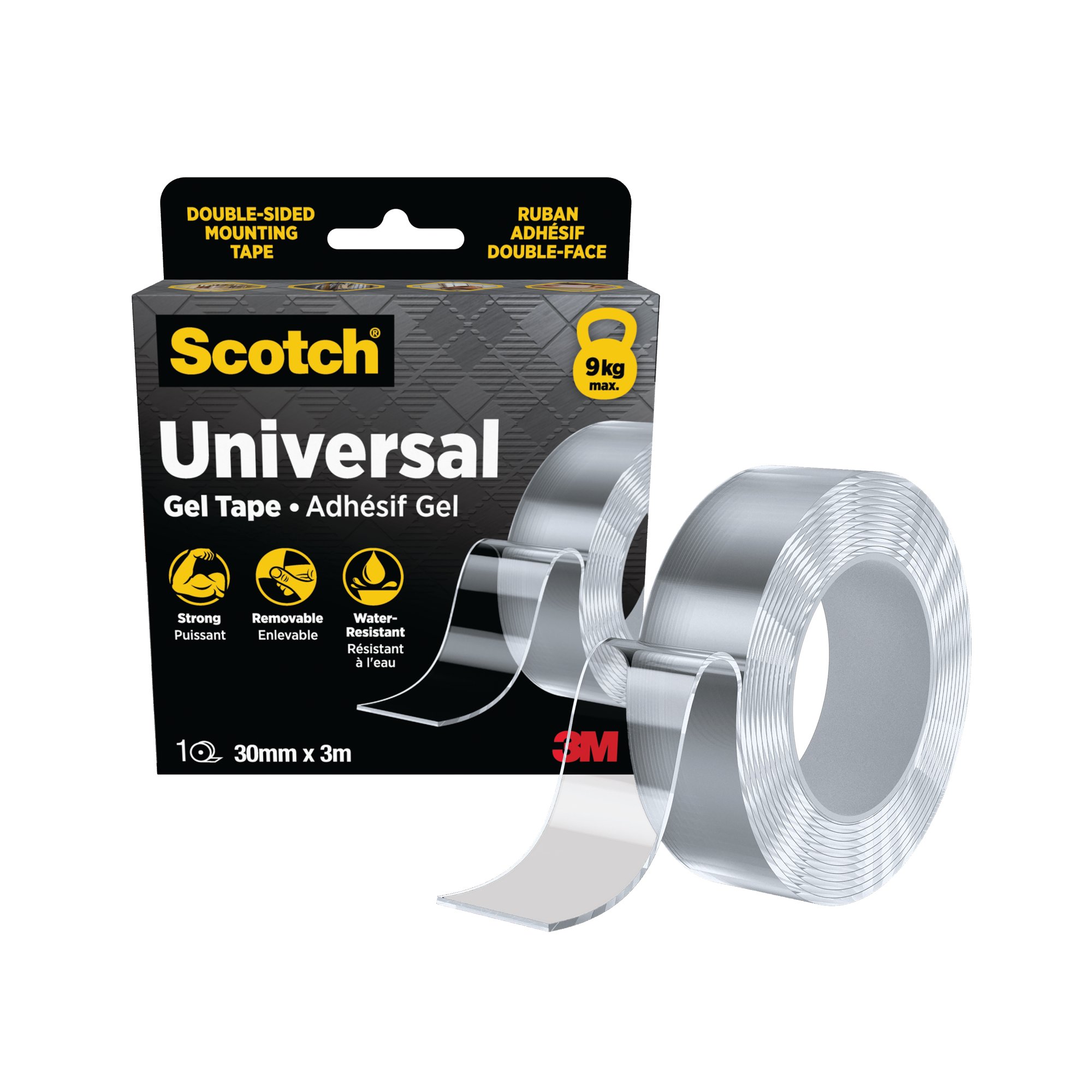 SCOTCH UNIV GEL TAPE CLEAR 30MMX3M