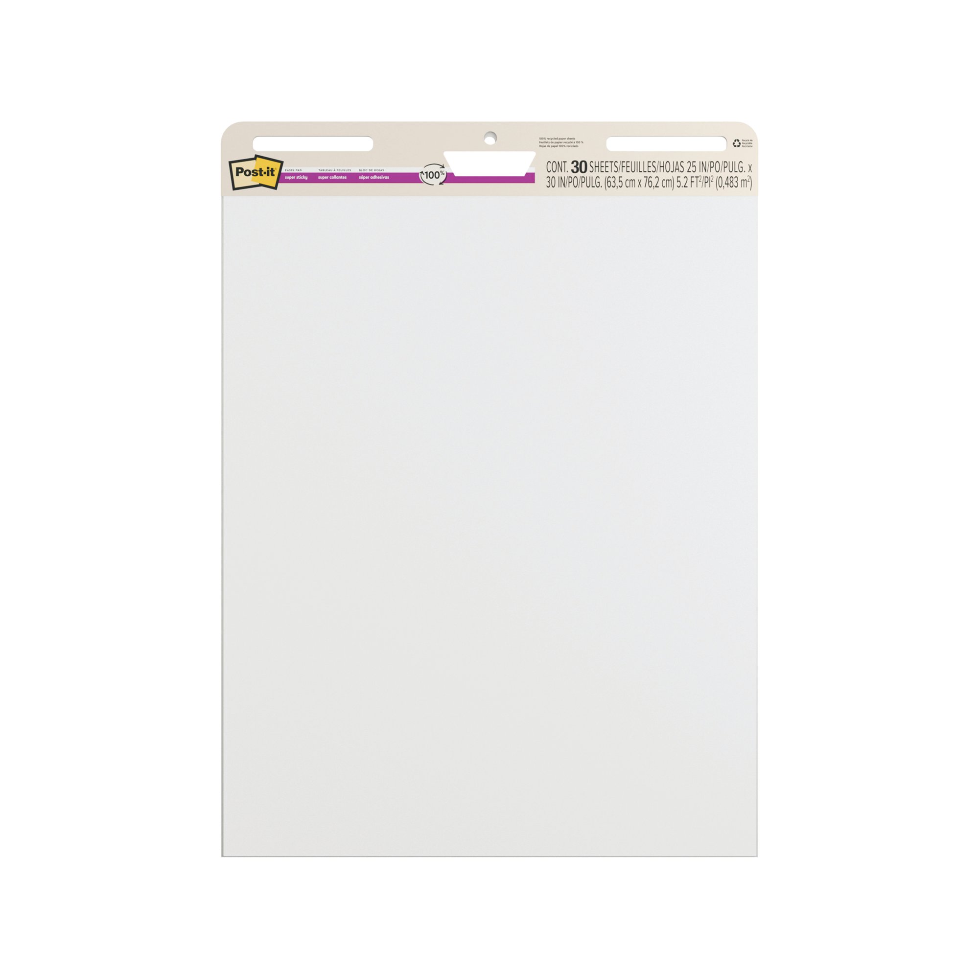 POST-IT SUPER STICKY MTE CHT 30S PK2