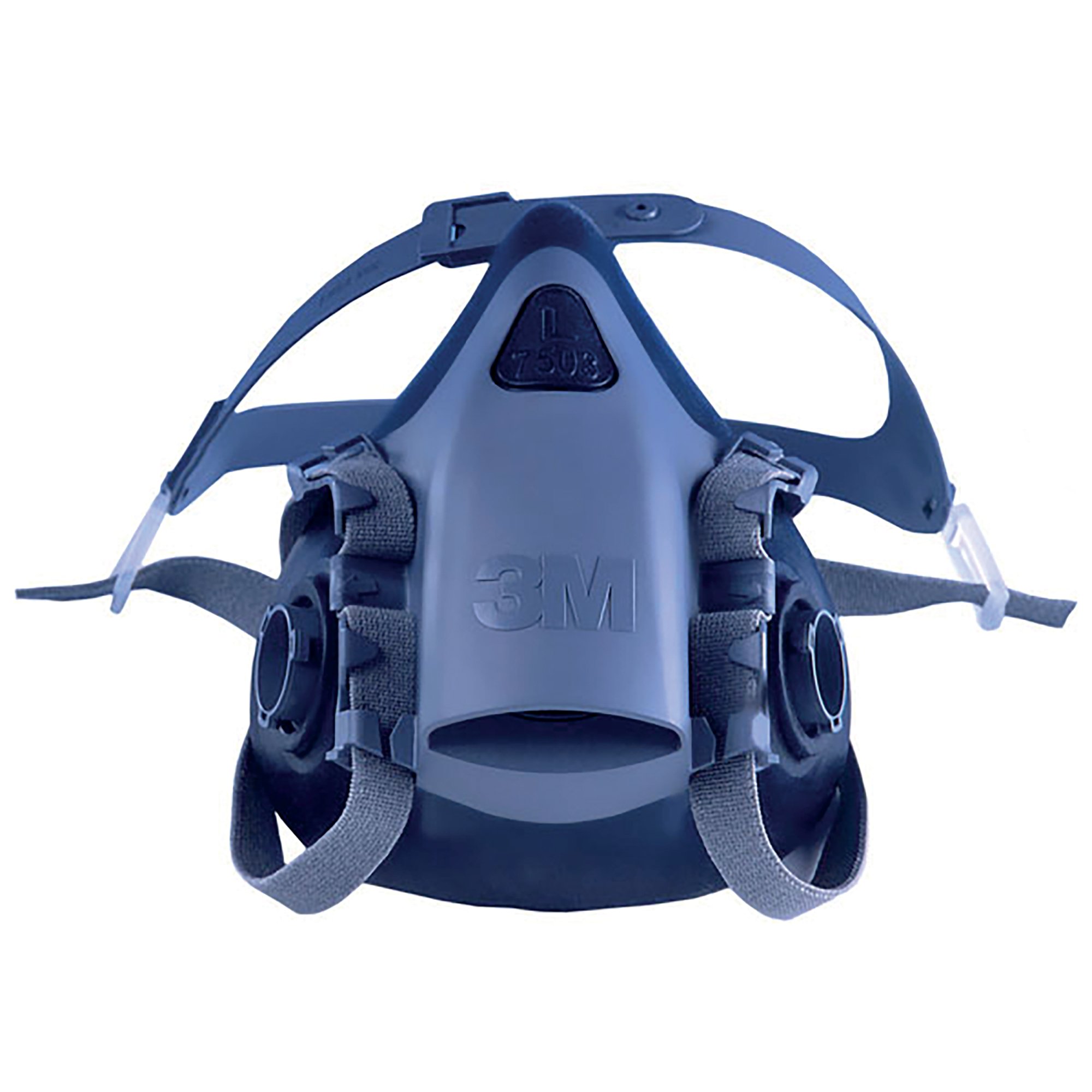 3M 7502 SILICONE HALF MASK BLUE L