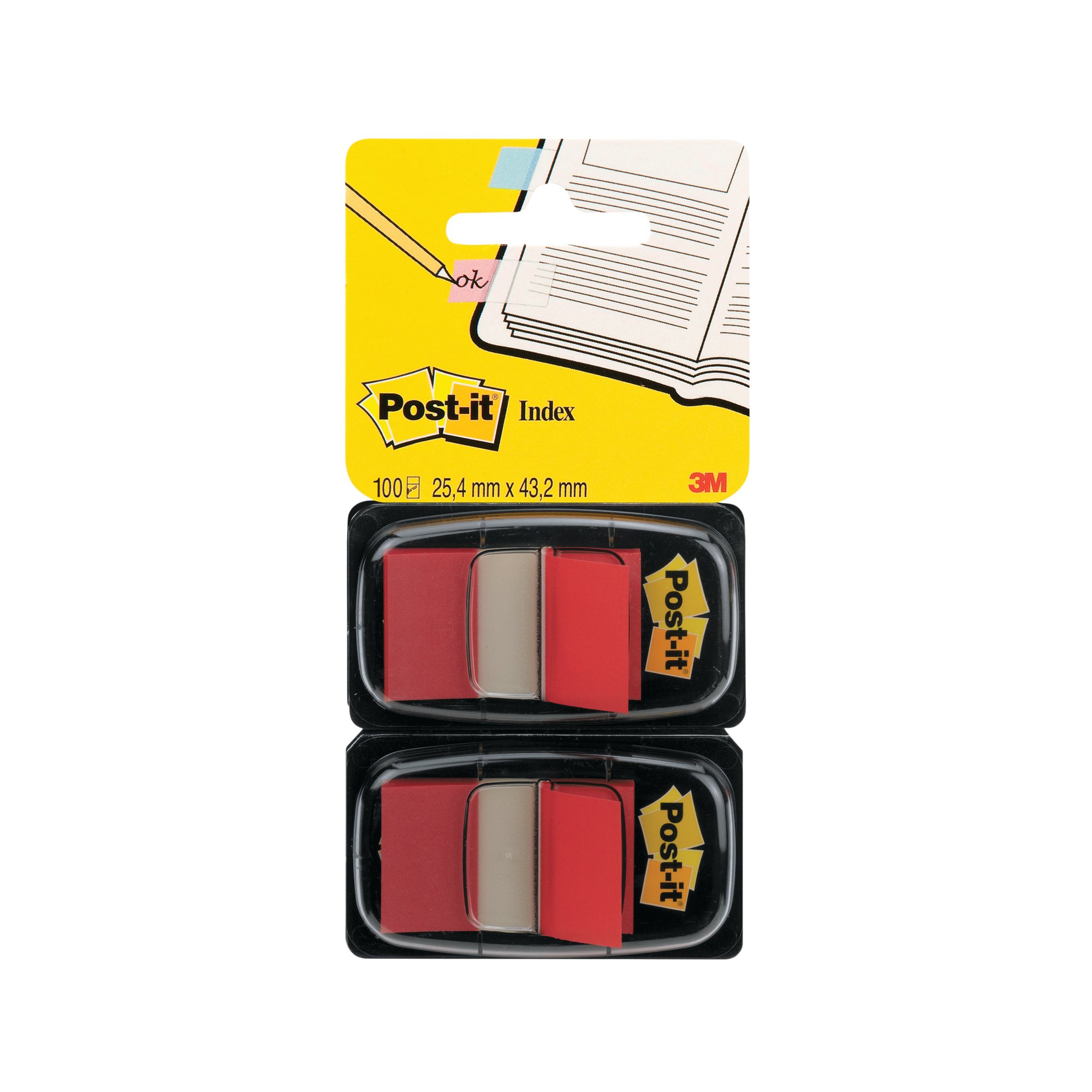 POSTIT INDEX FLAG DISPENSER RED PK