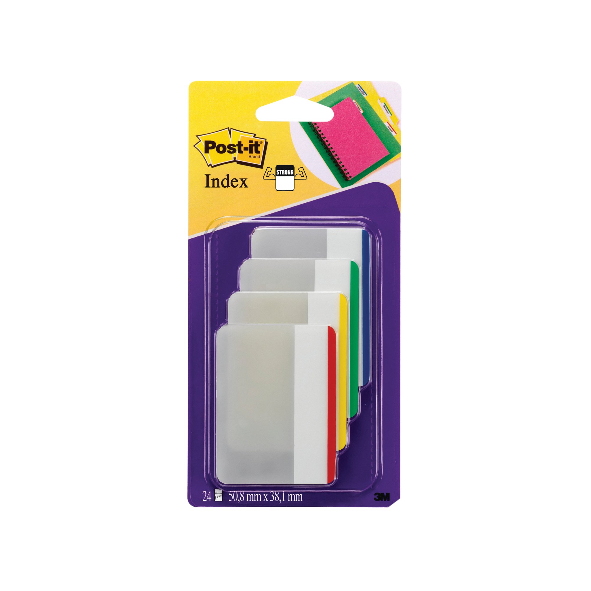 3M POST-IT INDEX STR FILING TABS P24