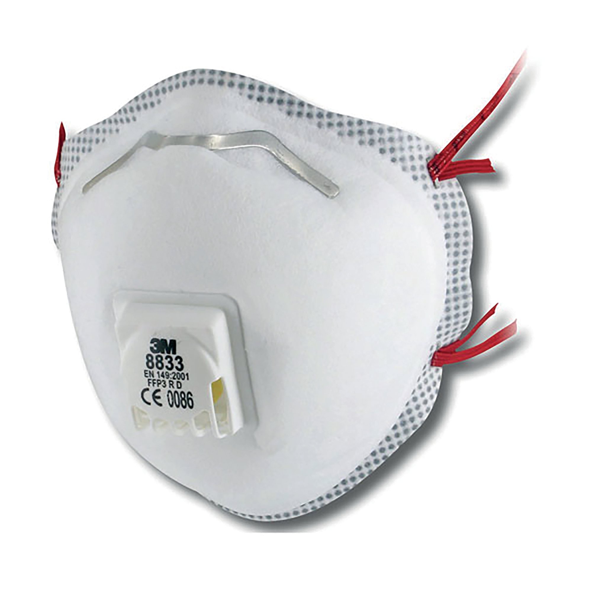 3M 8833 CUP-SHAPED RESPIRATOR PK10
