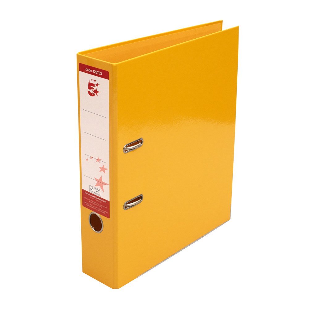 LEVER ARCH FILE A4 YLW PK10