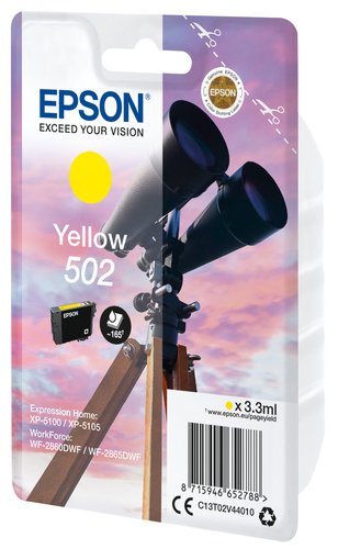 EPSON 502 INK CARTRIDGE YELLOW
