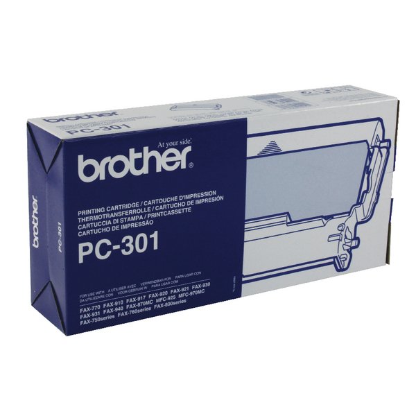BROTHER PC-301 TRANSFER RIBBON BLK