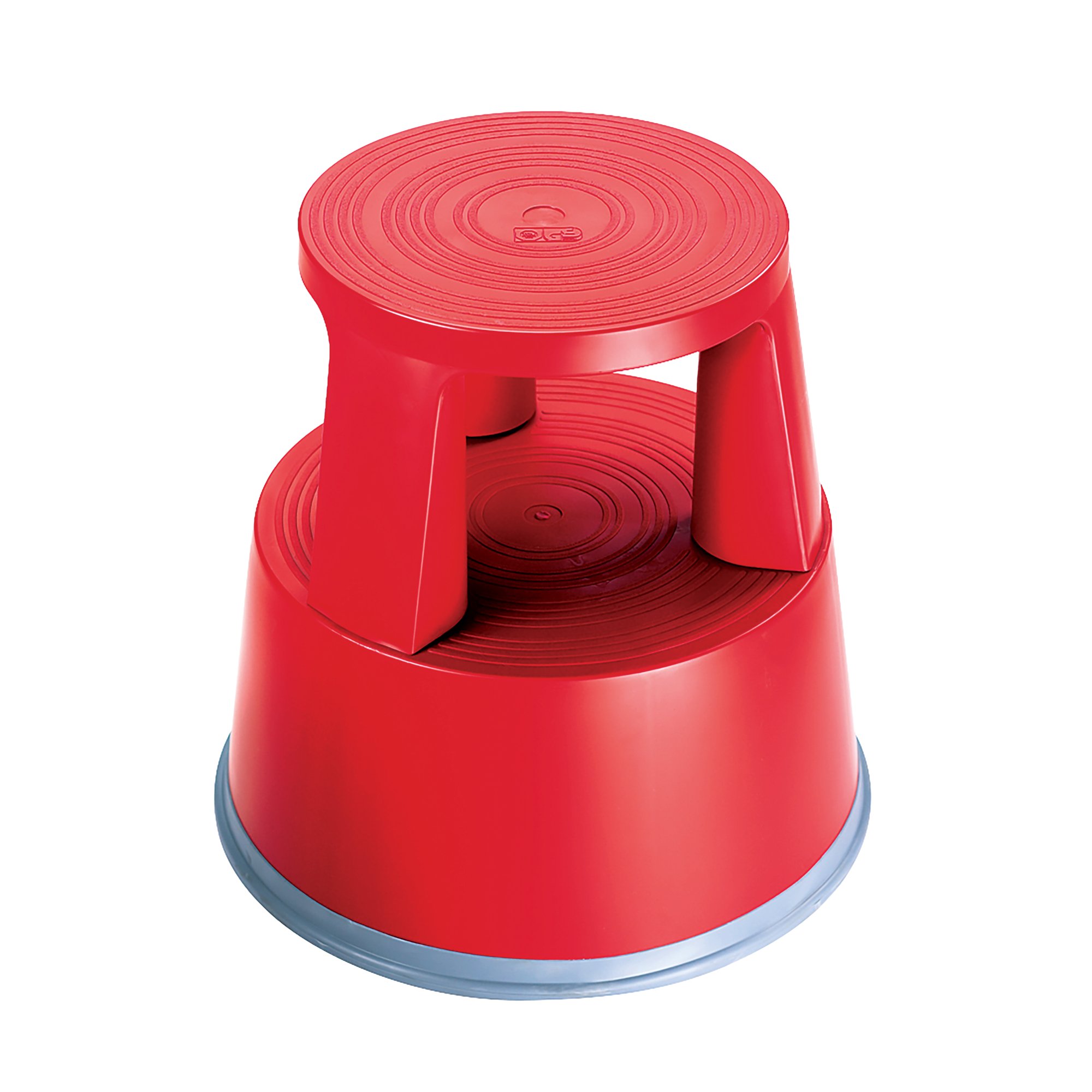 2WORK PLASTIC STEP STOOL RED