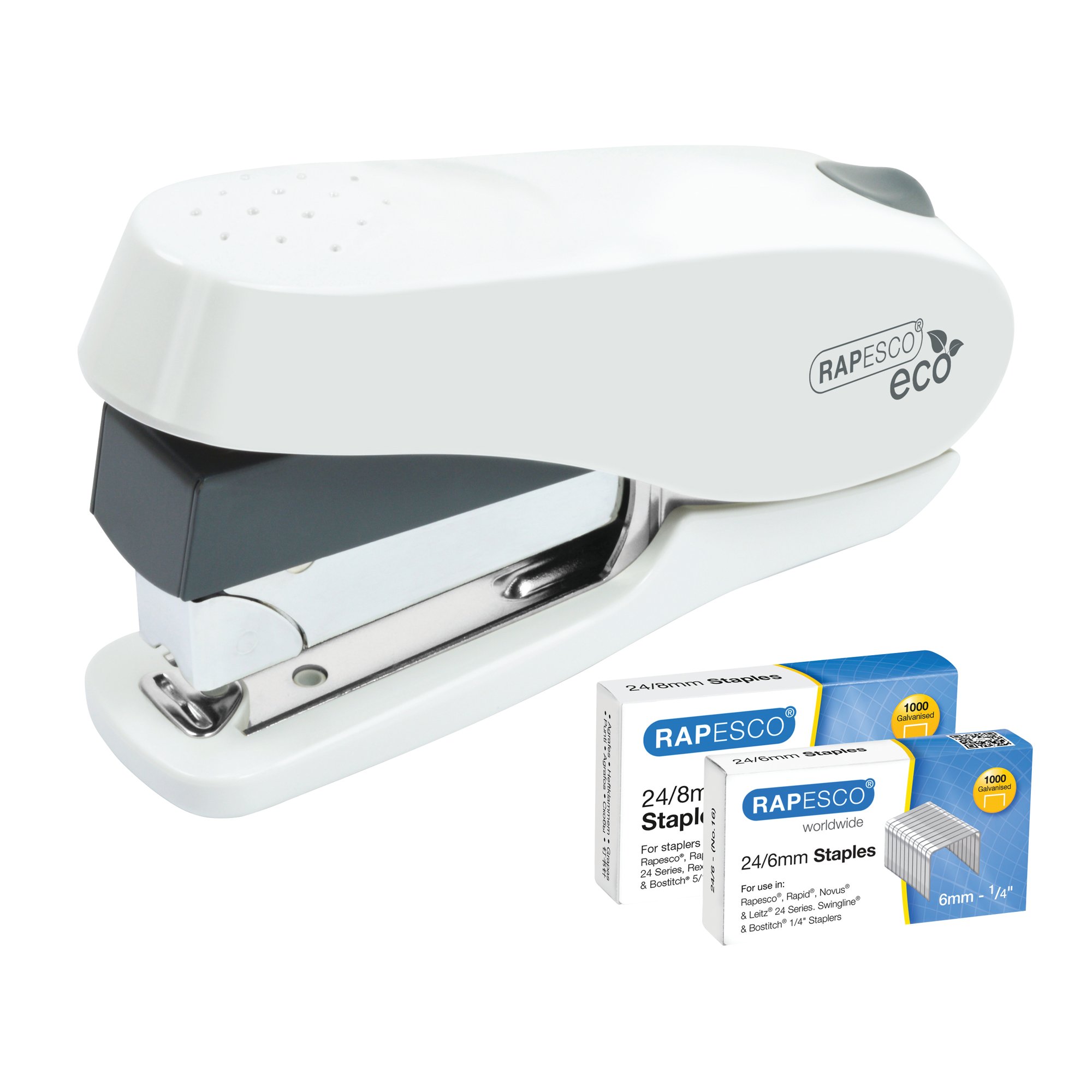RAPESCO LUNA STAPLER 50SH WHITE 1467