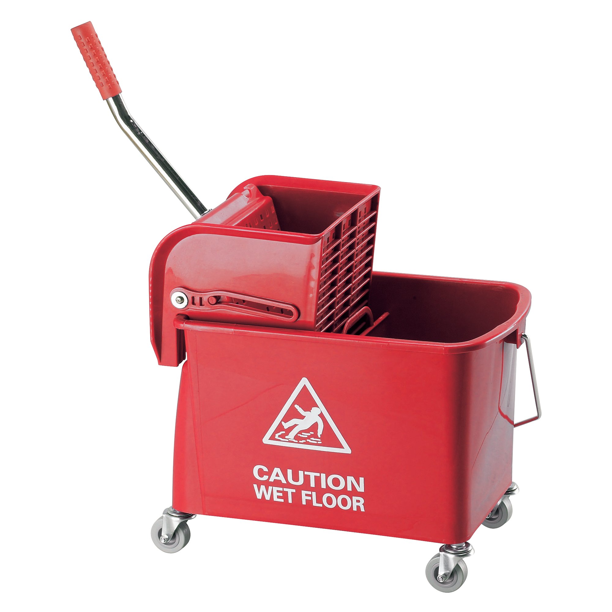 MOBILE MOP BUCKET/WRINGER 20L RED