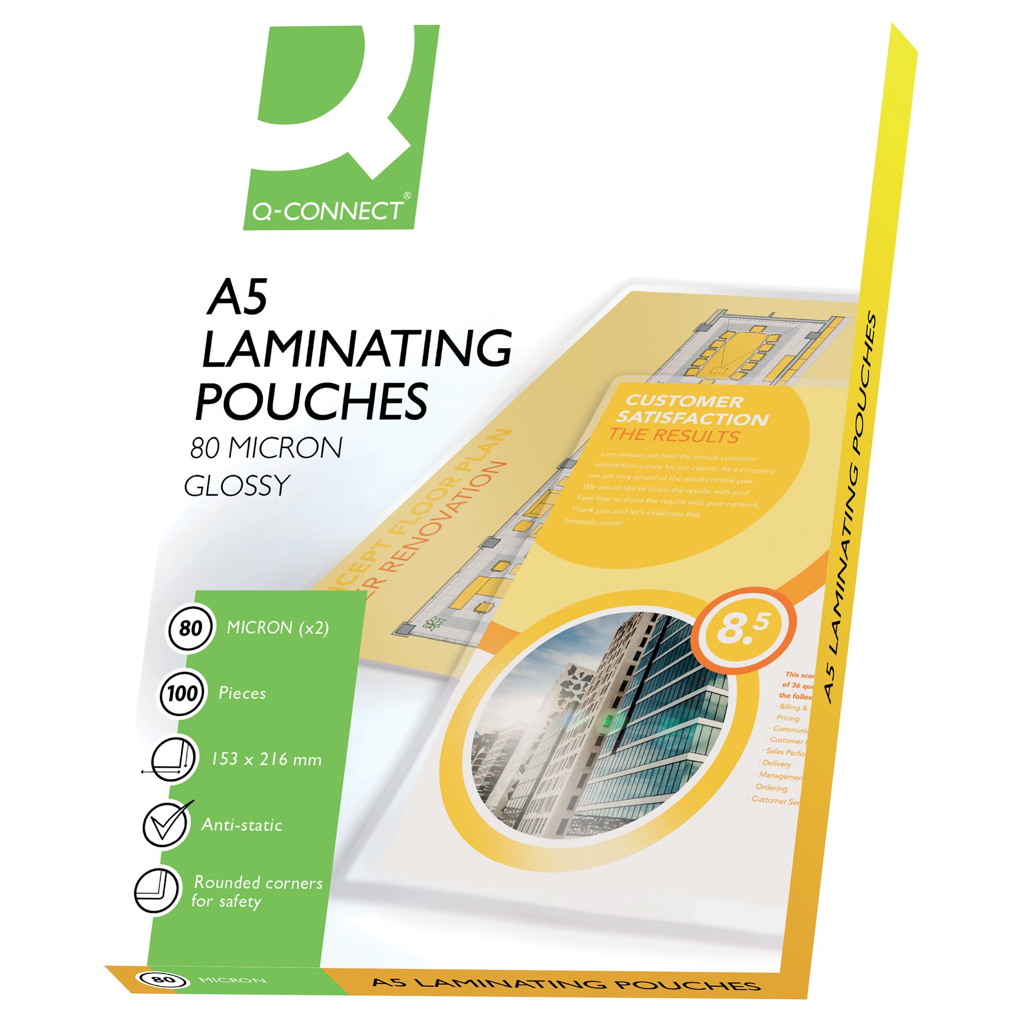 LAMINATING POUCH A5 80MIC PK100