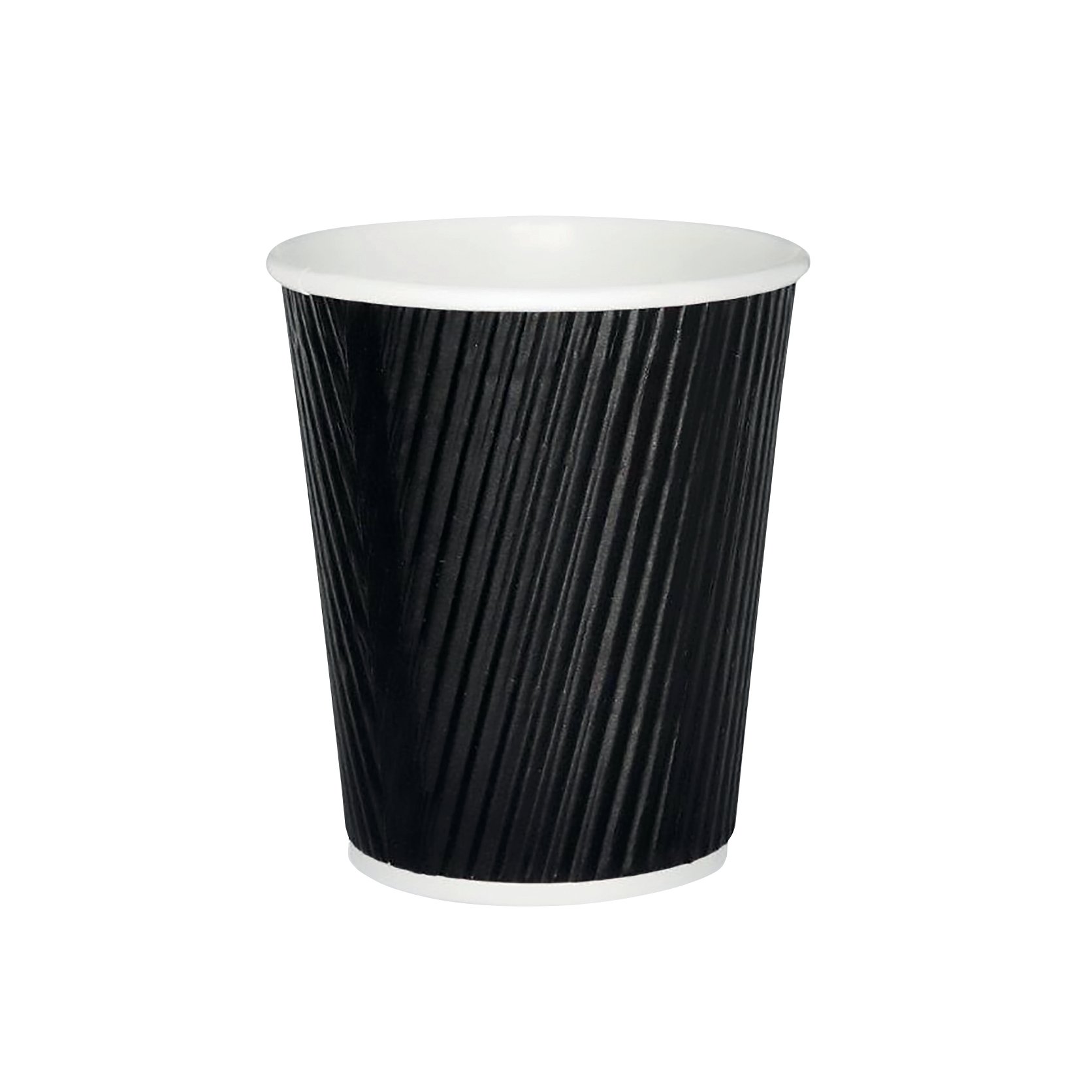 BLACK RIPPLE CUP 8OZ PK500