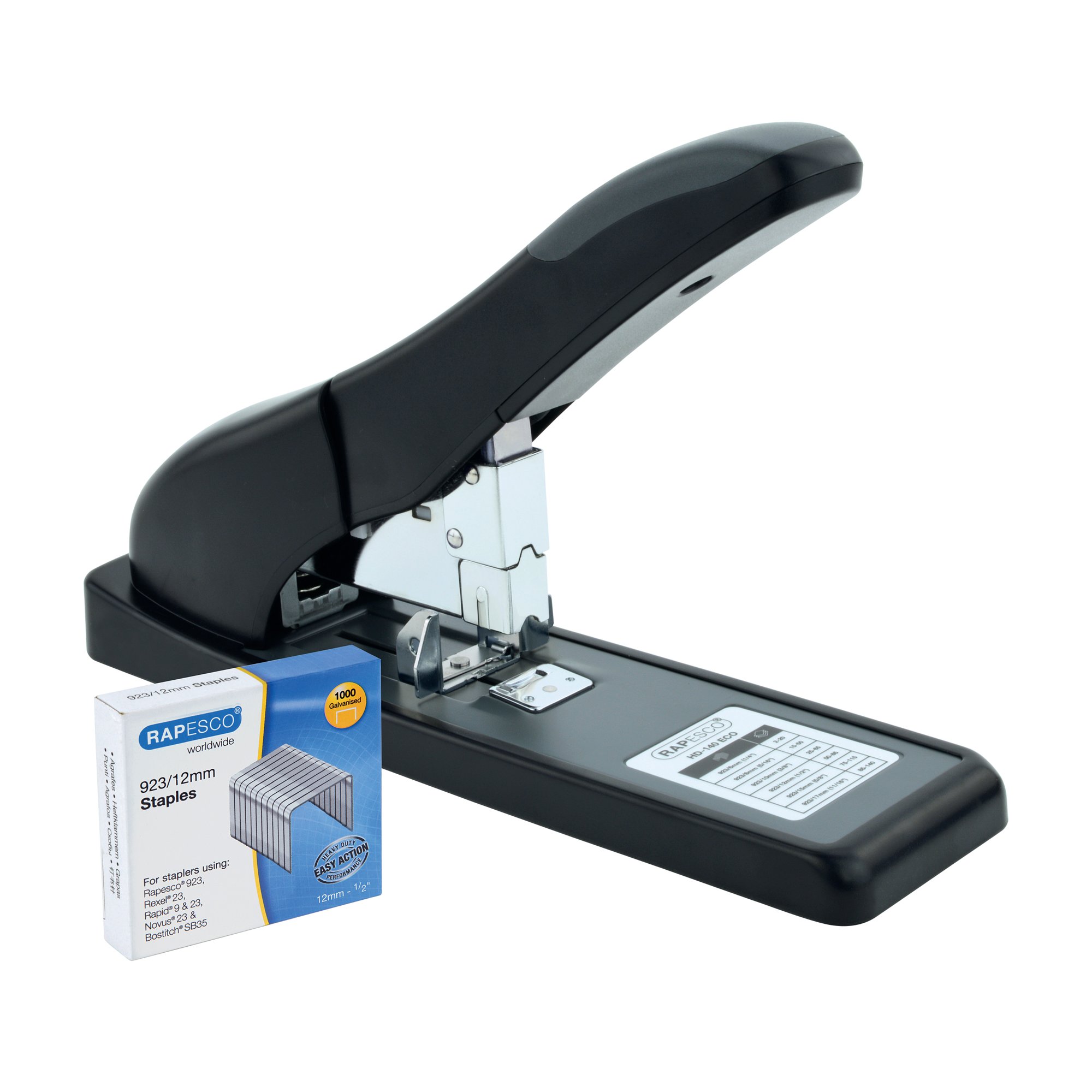 RAPESCO ECO HD-140 HD STAPLER BLACK