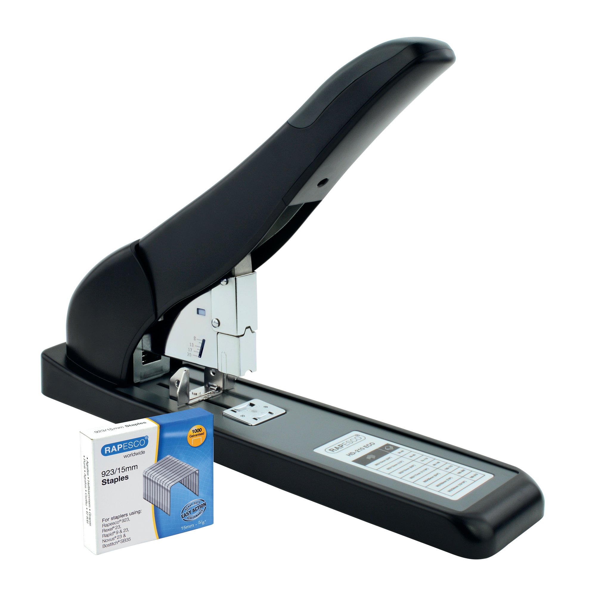 RAPESCO ECO HD-210 HD STAPLER BLACK