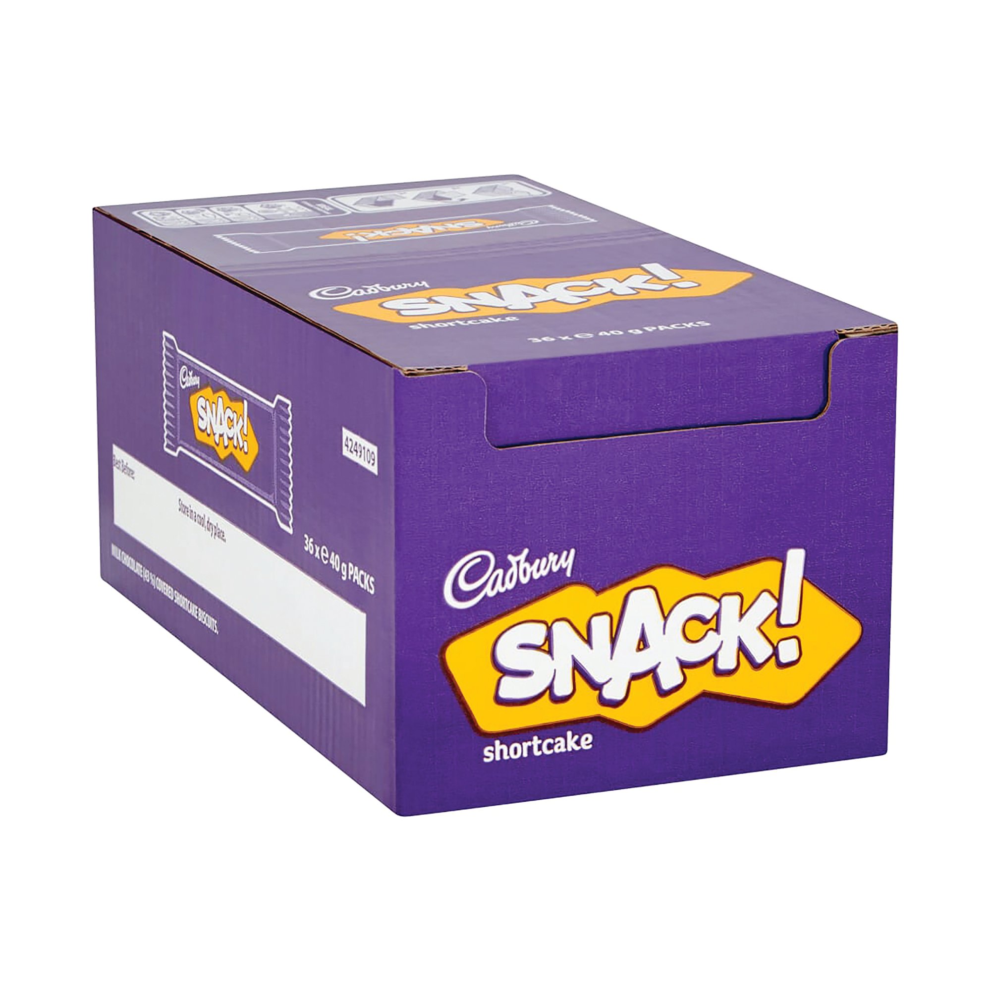 CADBURY SNACK SHORTCAKE 40G PK36