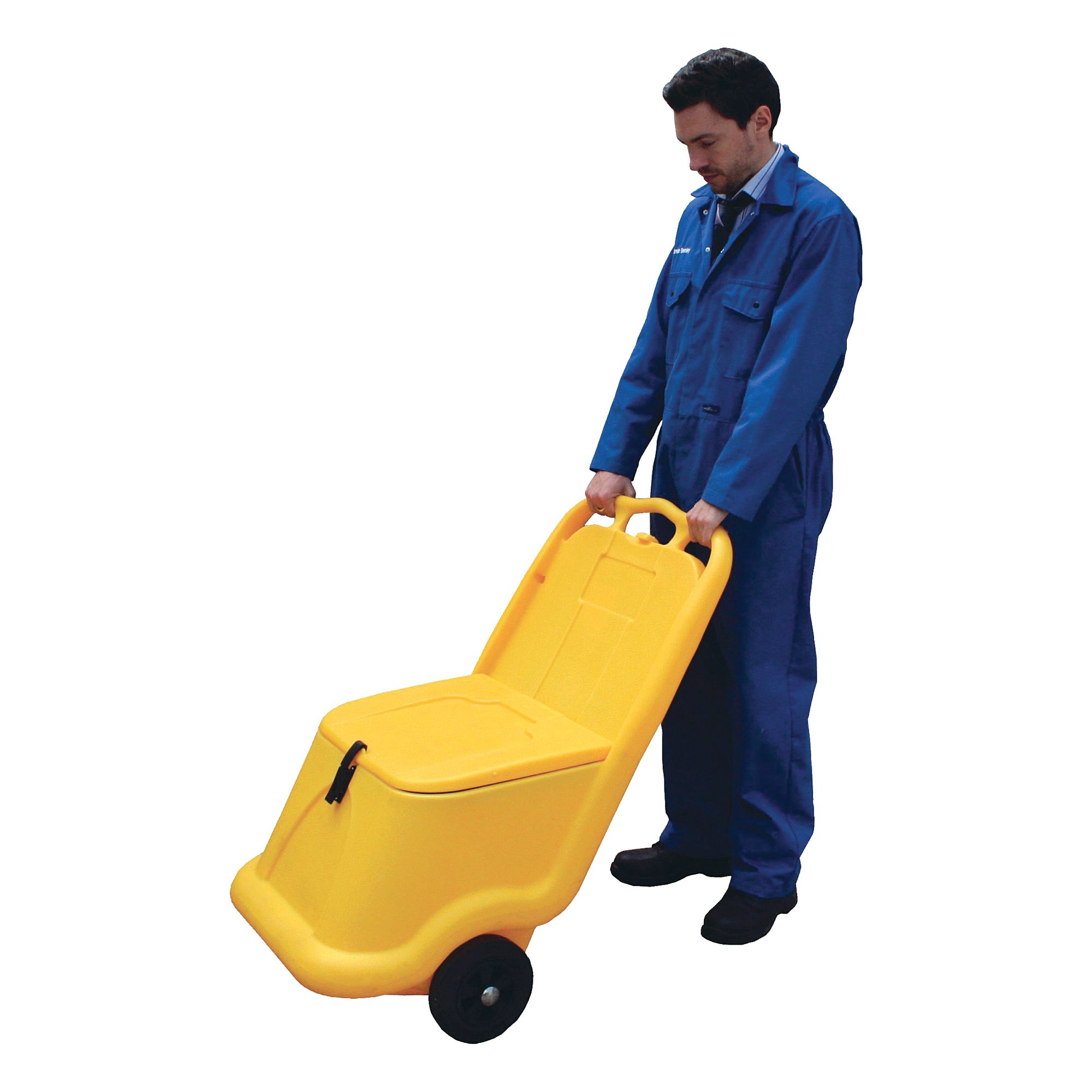 MOBILE SALT AND GRIT BIN 75L YELLOW