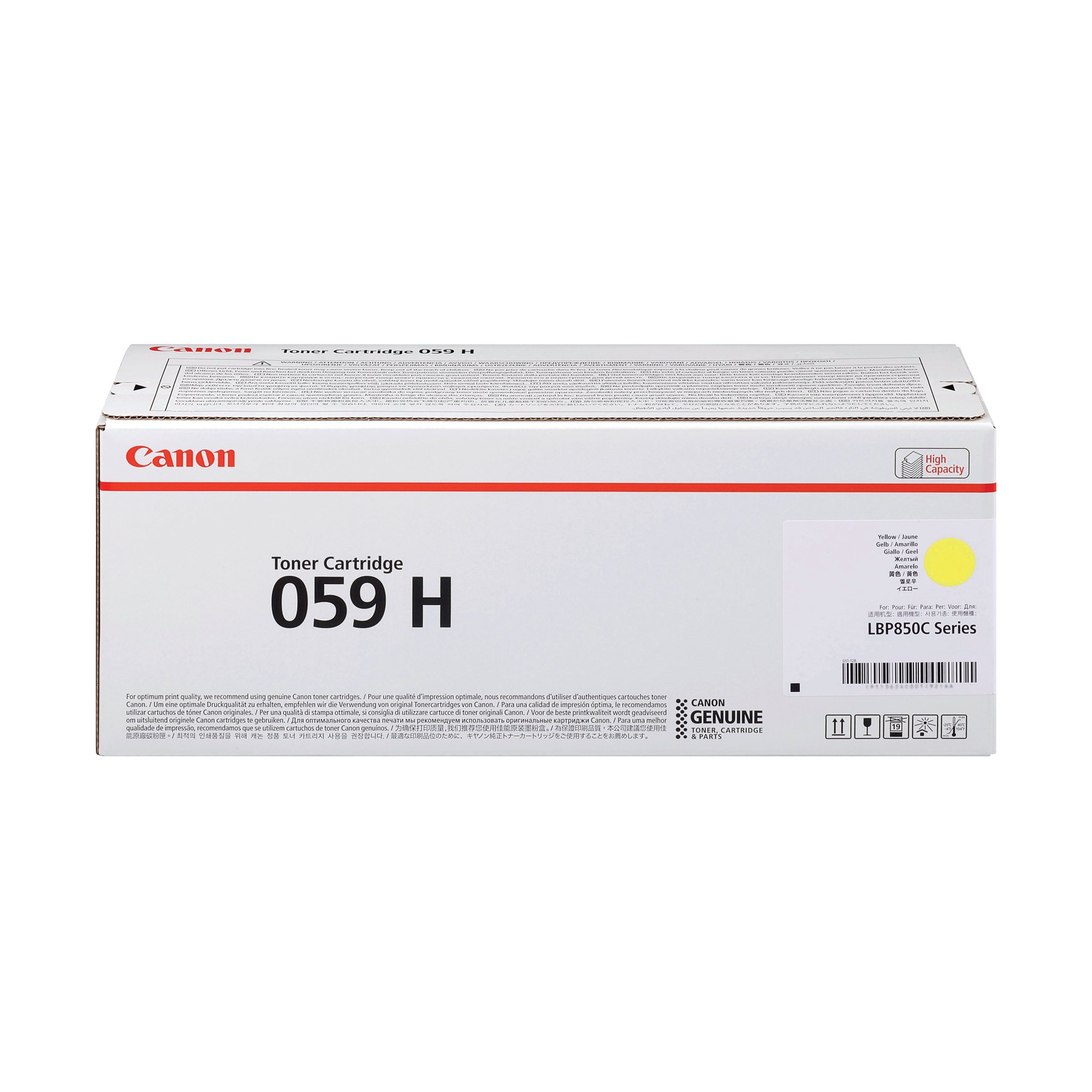 CANON 059H TONER CART HY YELLOW