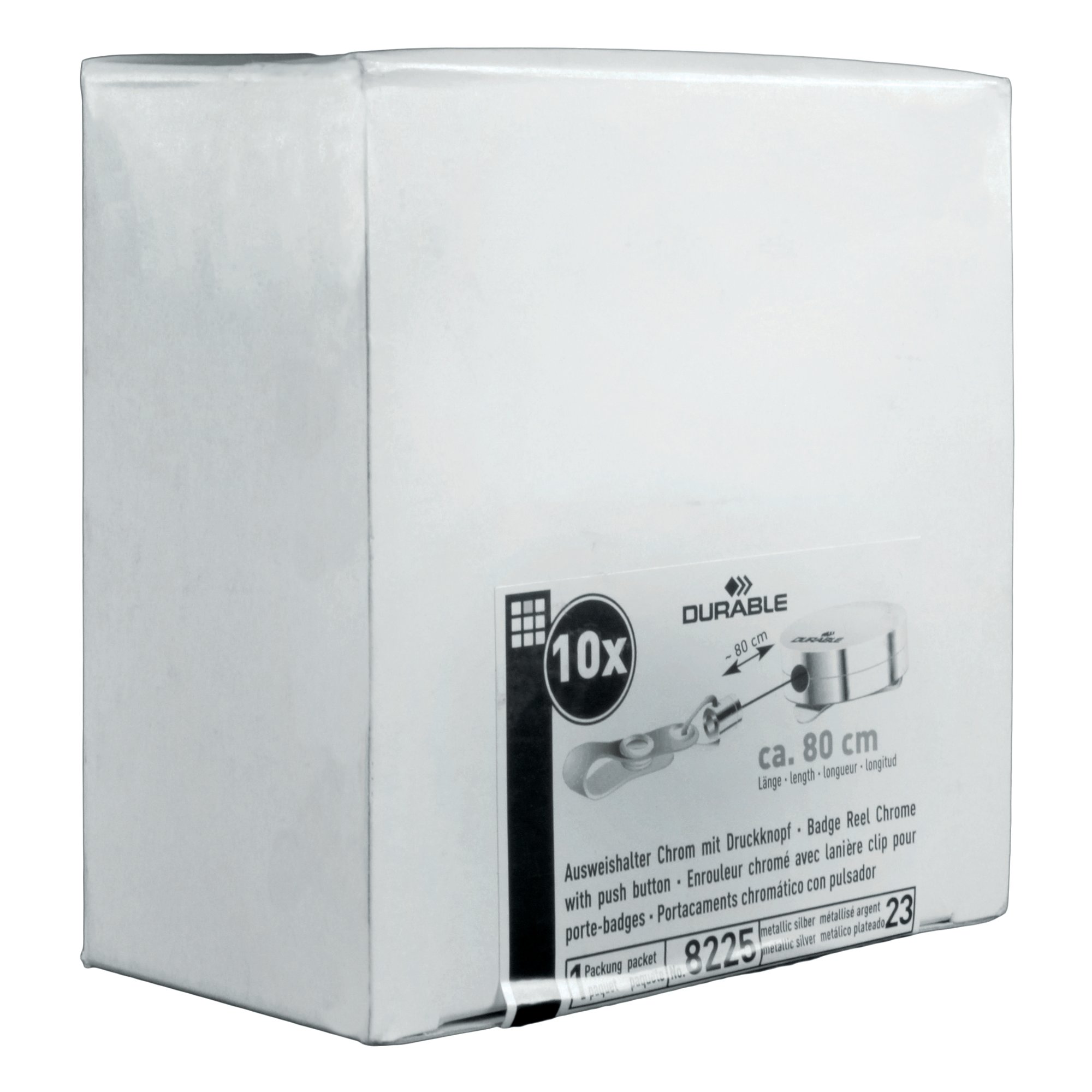 DURABLE HD BADGE REEL FASTENER PK10