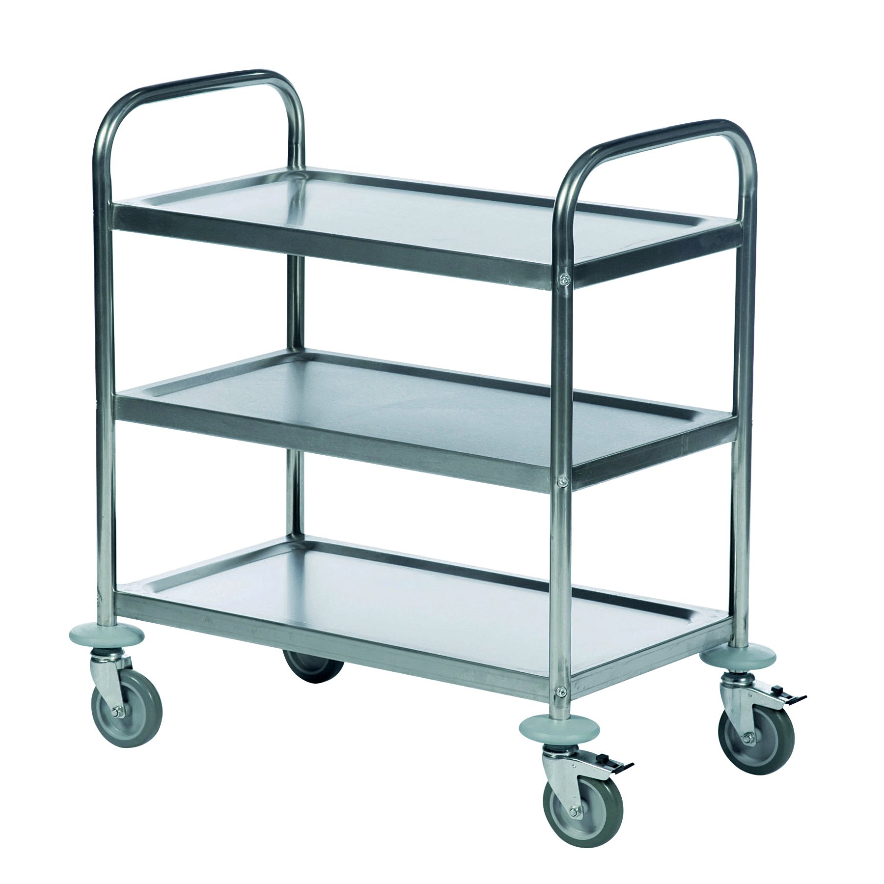 3 SHELF TROLLEY 600X400 SLV