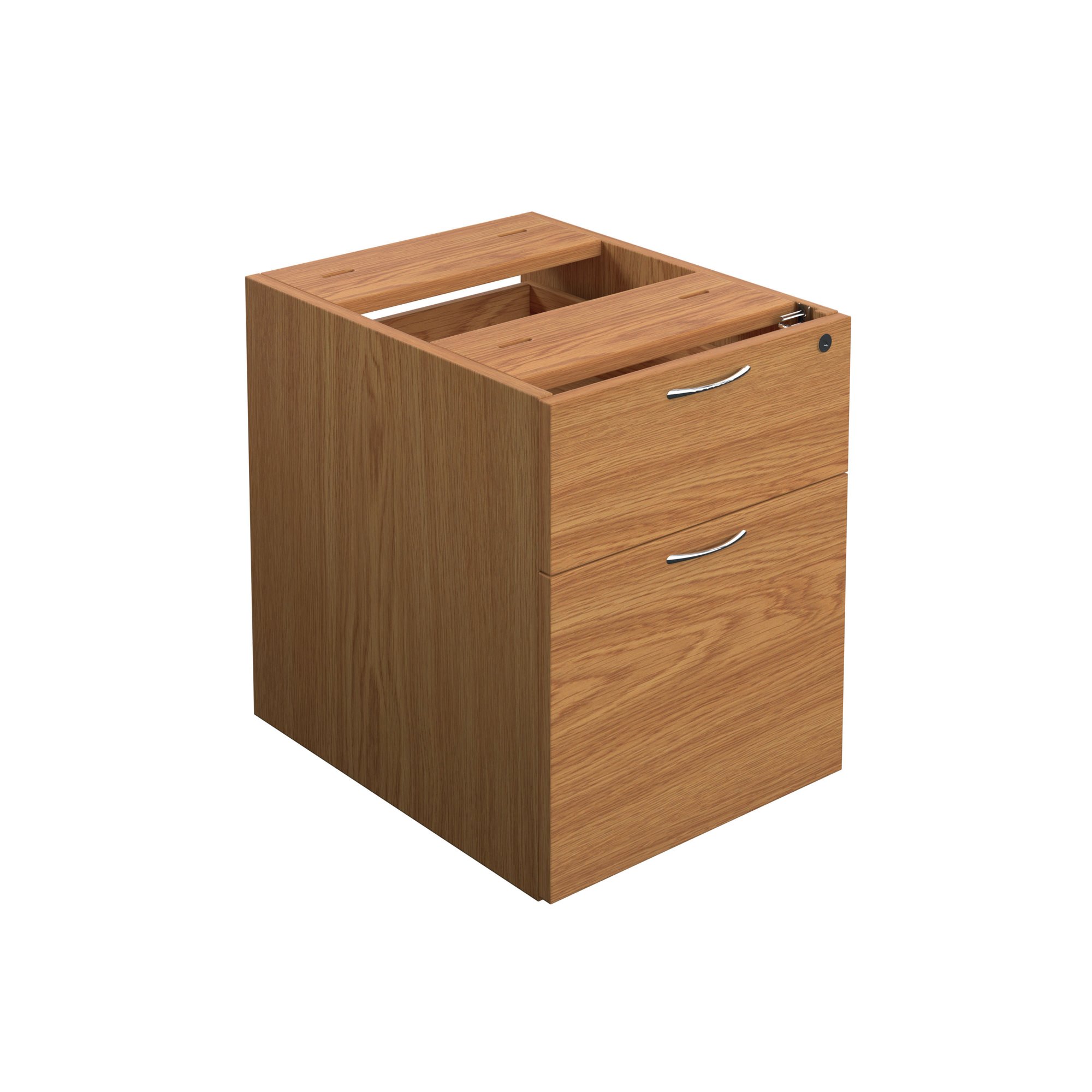 JEMINI 2 DRW FIXED PEDESTAL NOVA OAK