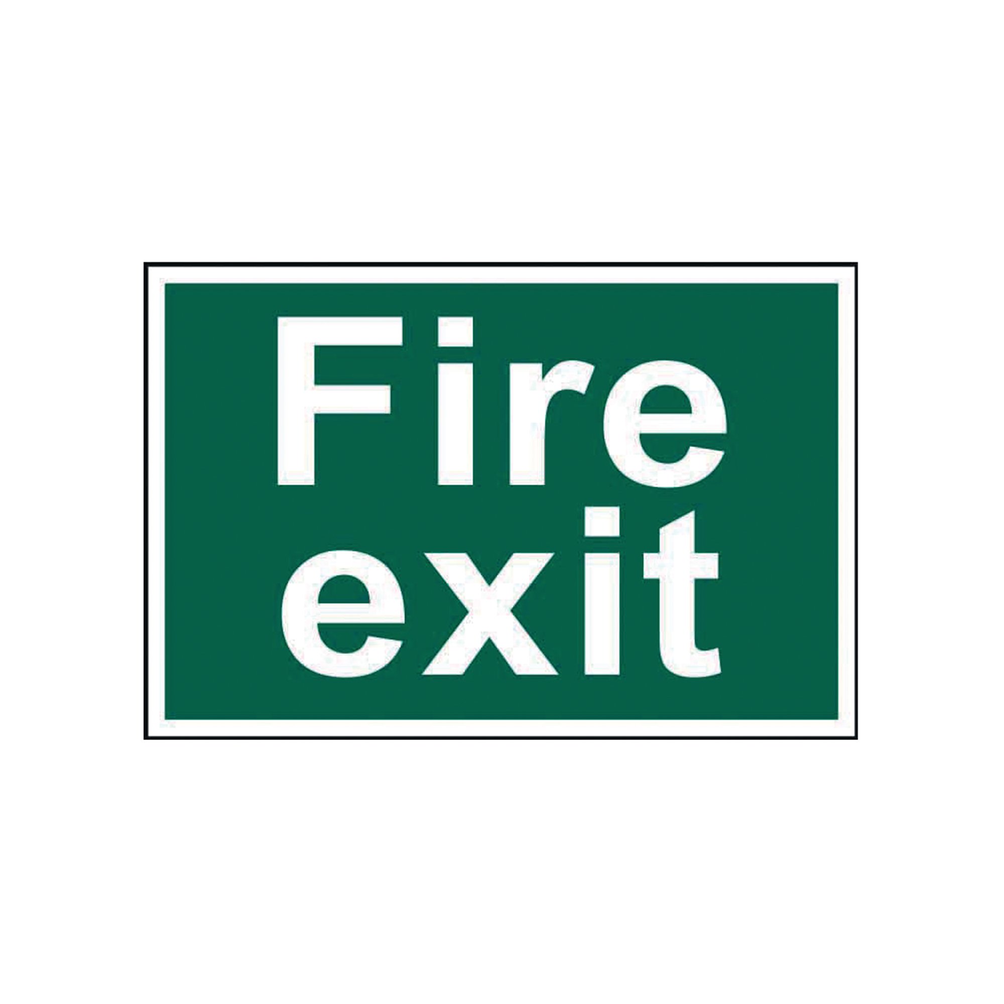 SPECTRUM FIRE EXIT TEXT PVC SIGN