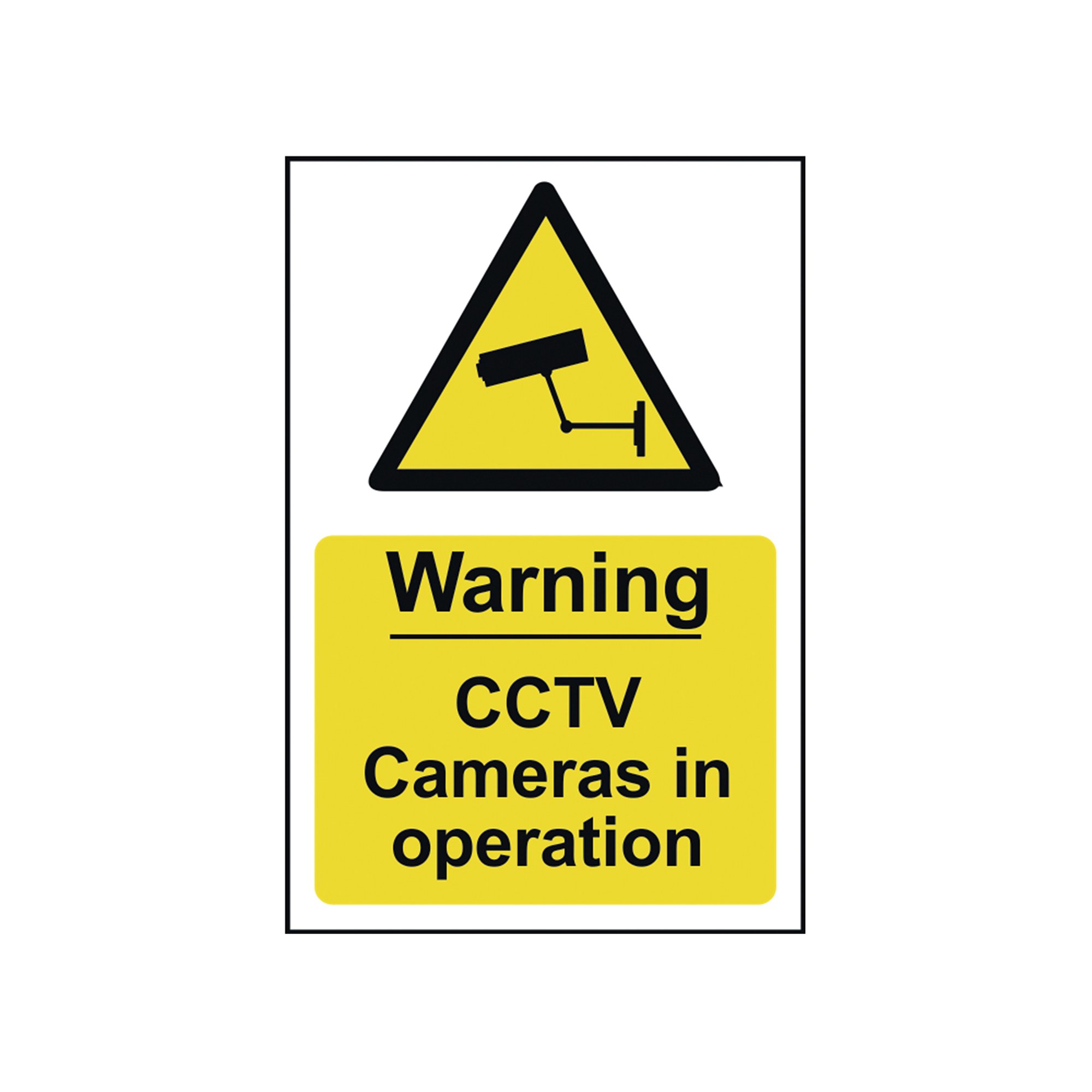 SPECTRUM WARNING CCTV CAMERA SIGN
