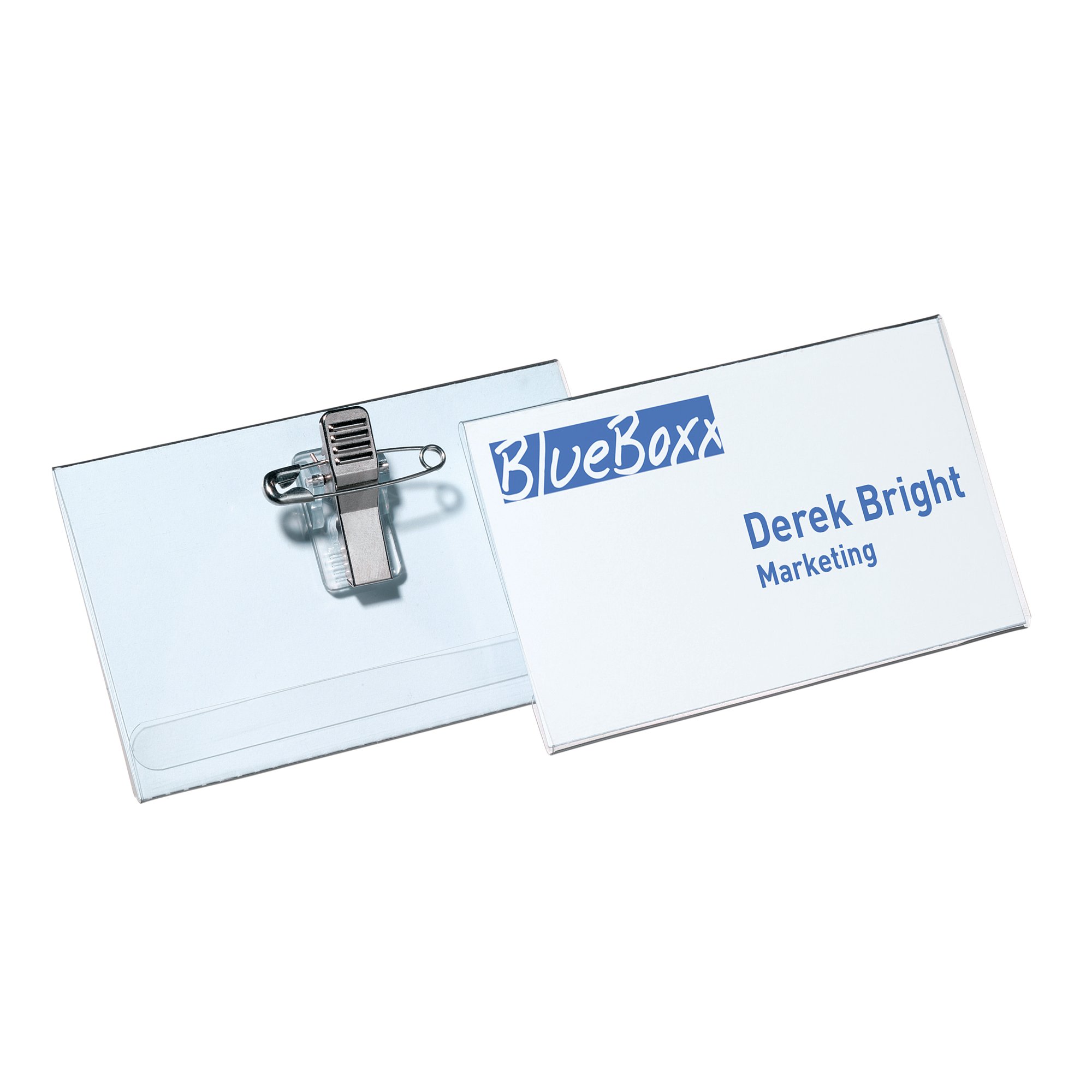 DURABLE NAME BADGE COMBI CLIP PK50
