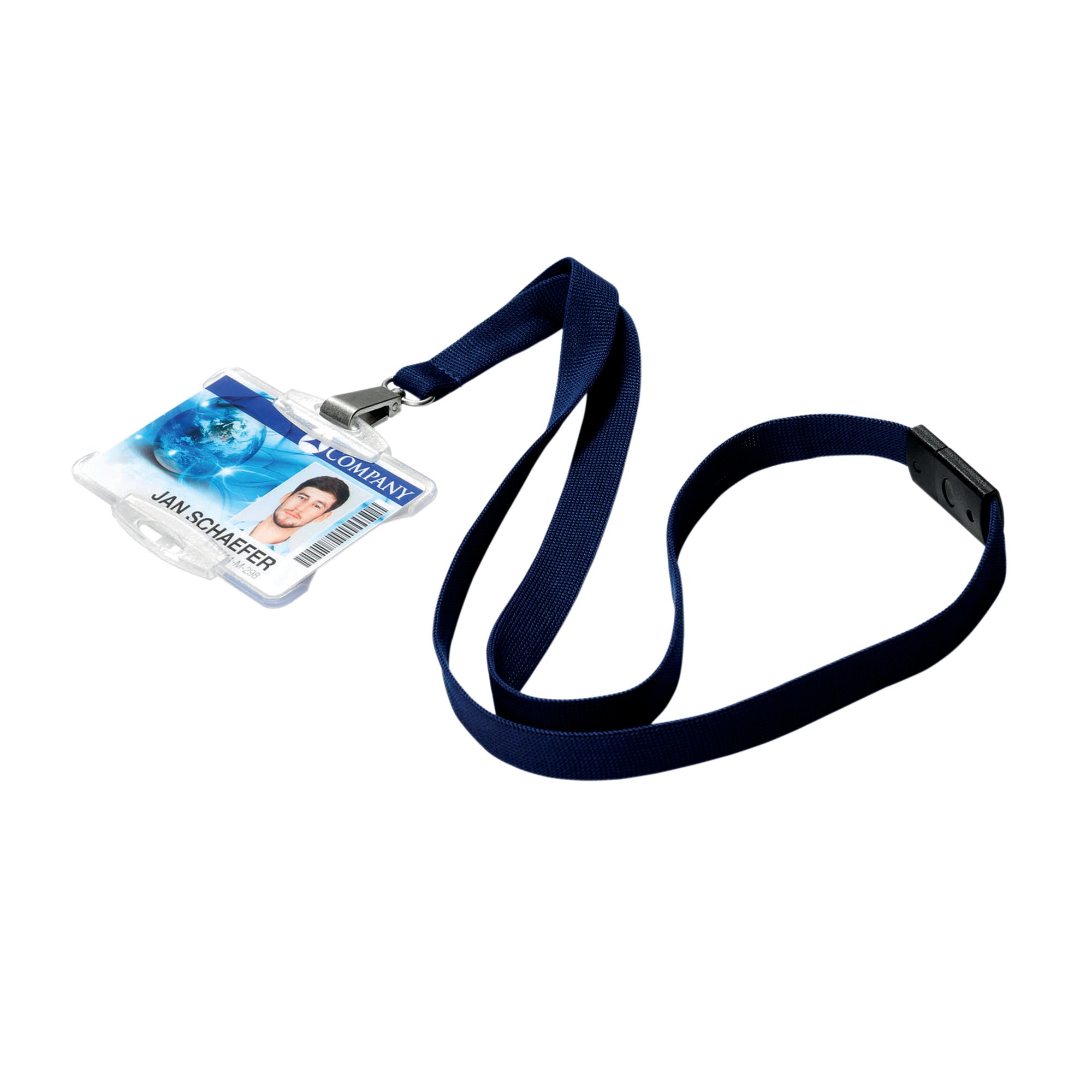 DURABLE LANYARD SNAP HOOK BLUE PK10
