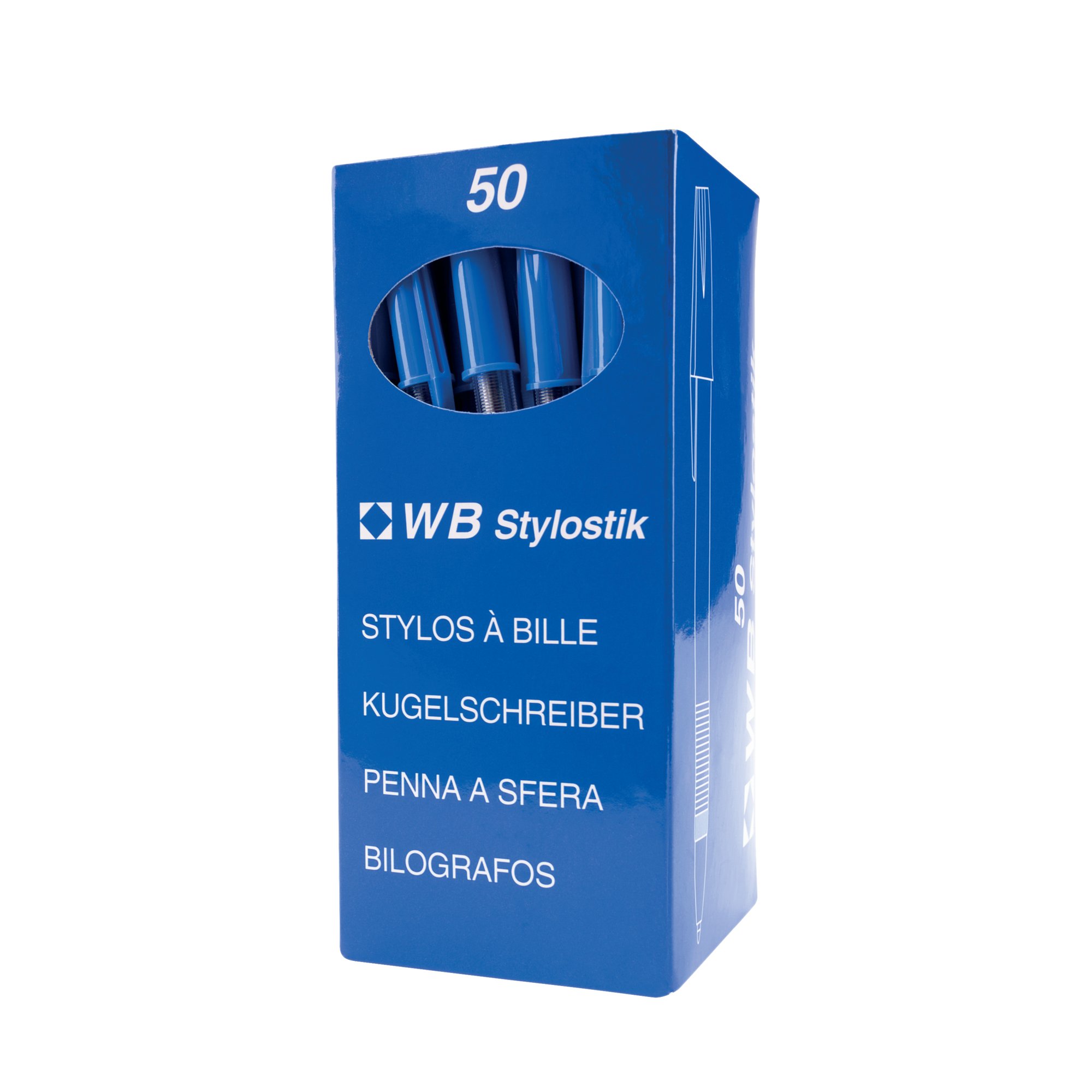 BLUE MEDIUM BALL POINT PEN PK50