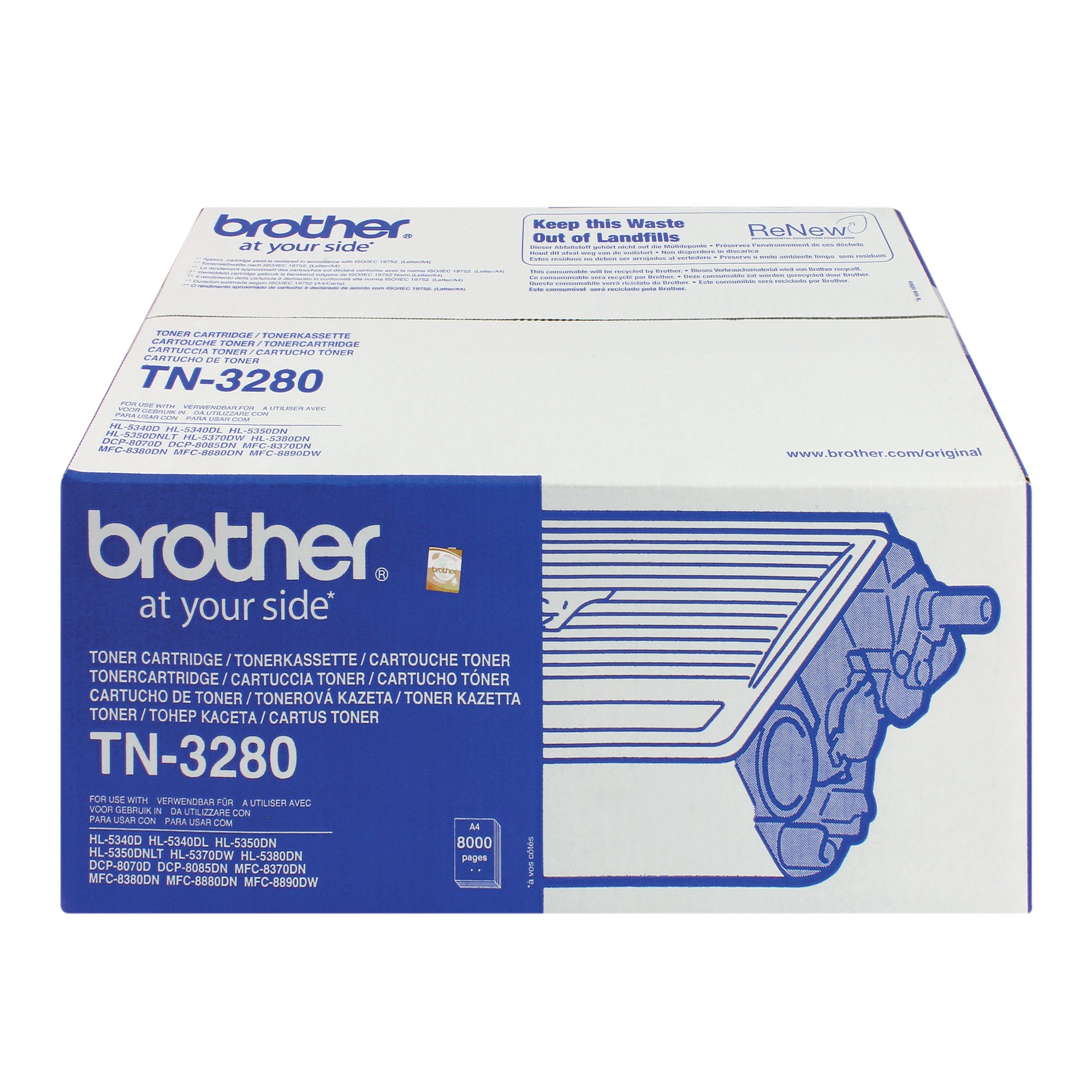 BROTHER TN-3280 TONER CART HY BLACK