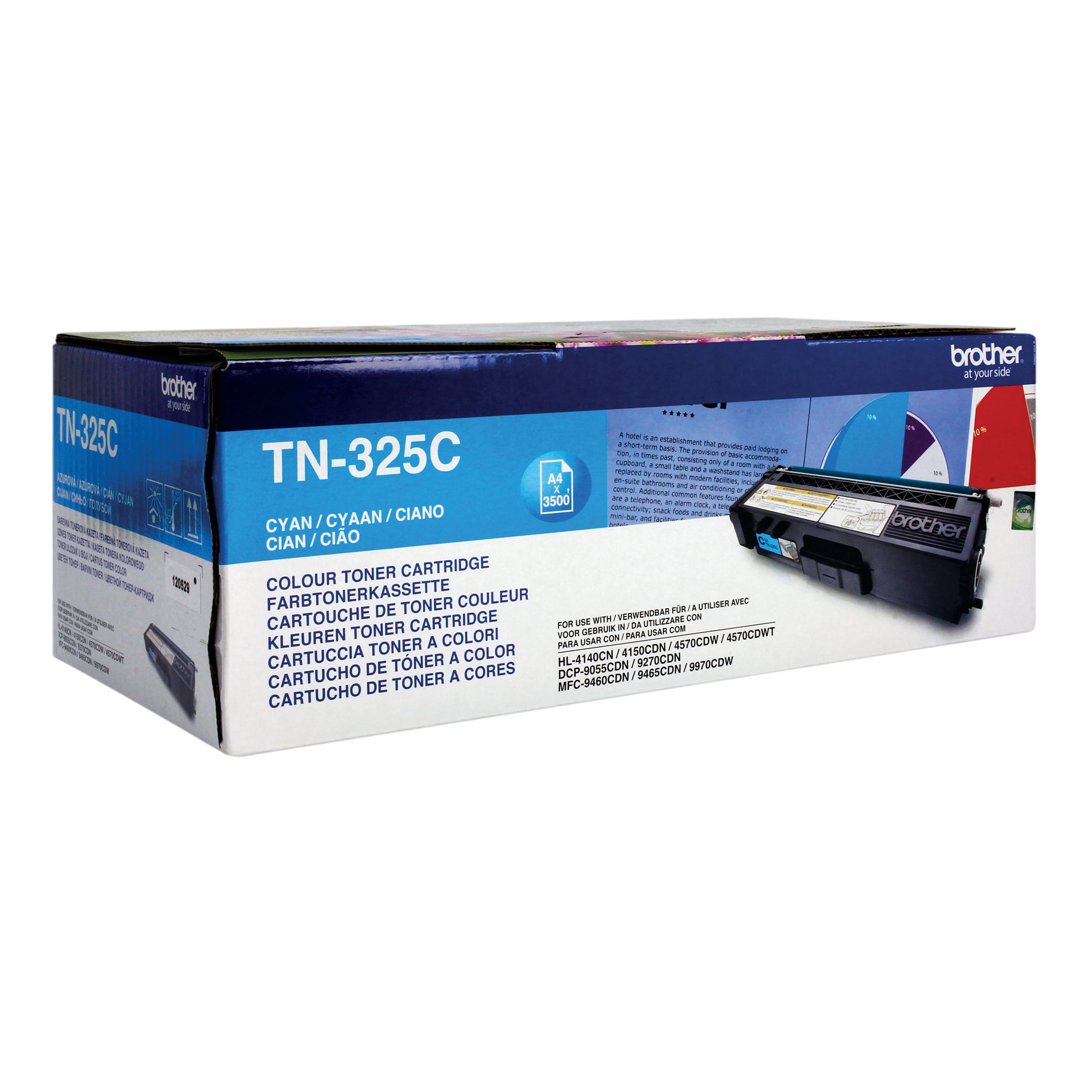 BROTHER TN-325C TONER CART HY CYAN