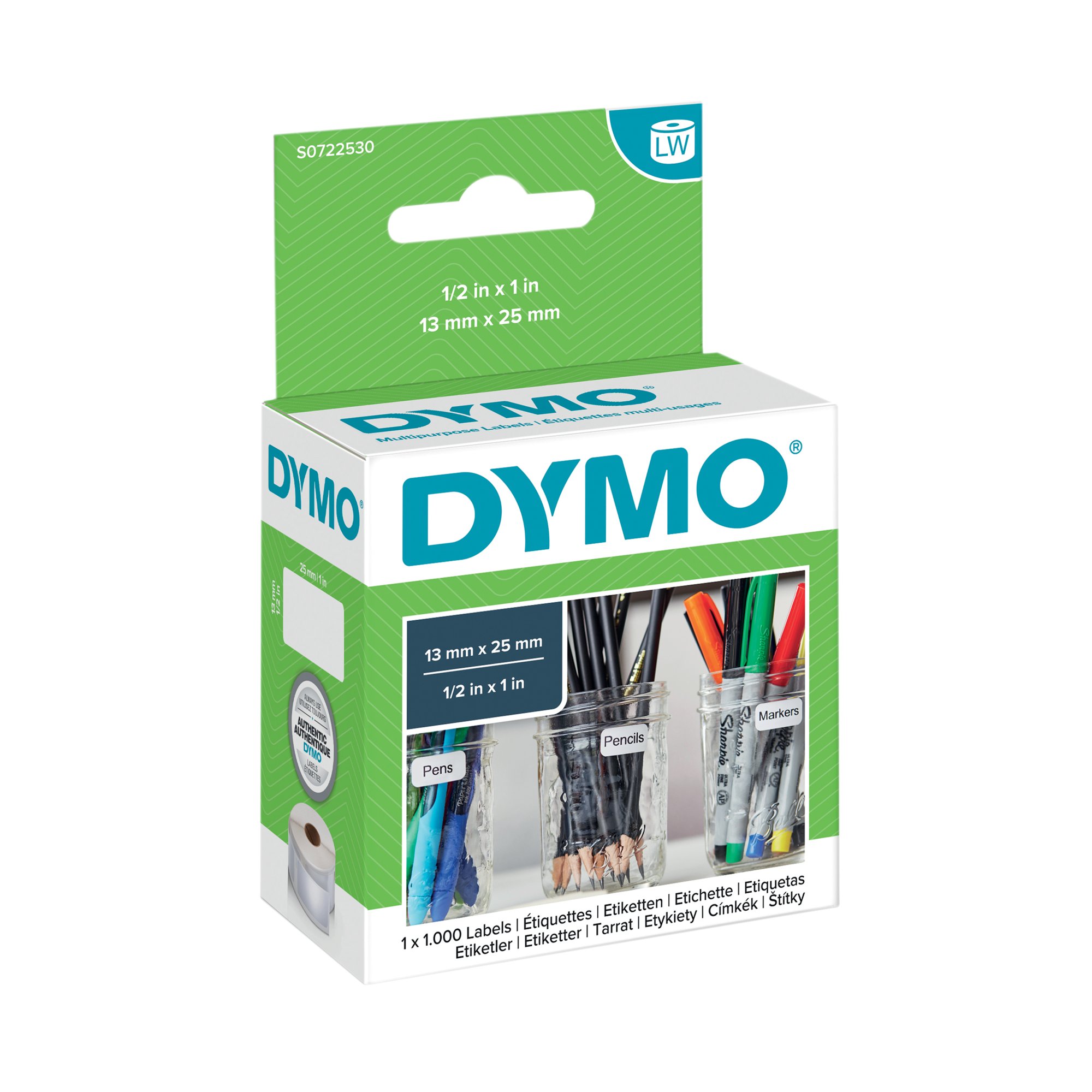 DYMO LABELWRITER LABELS 13X25 PK1000