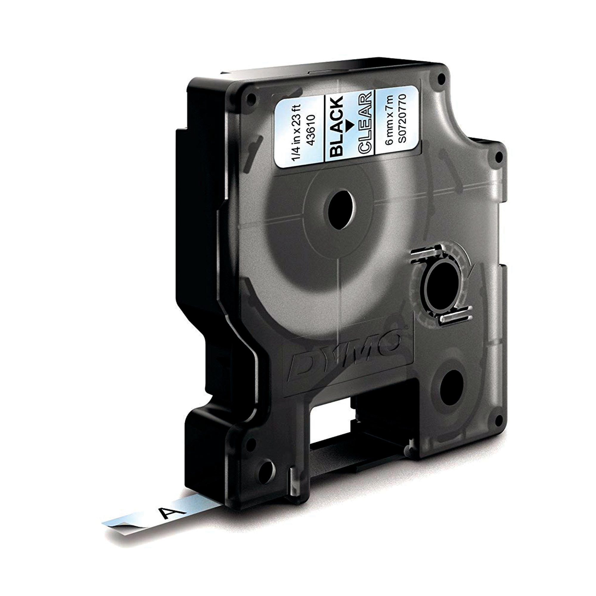 DYMO D1 LABELMAKER TAPE 6MM BLK/CLR