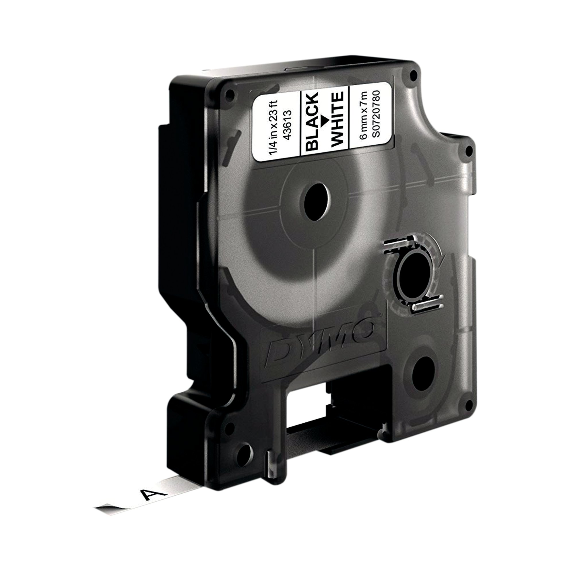 DYMO D1 LABELMAKER TAPE 6MM BLK/WHT