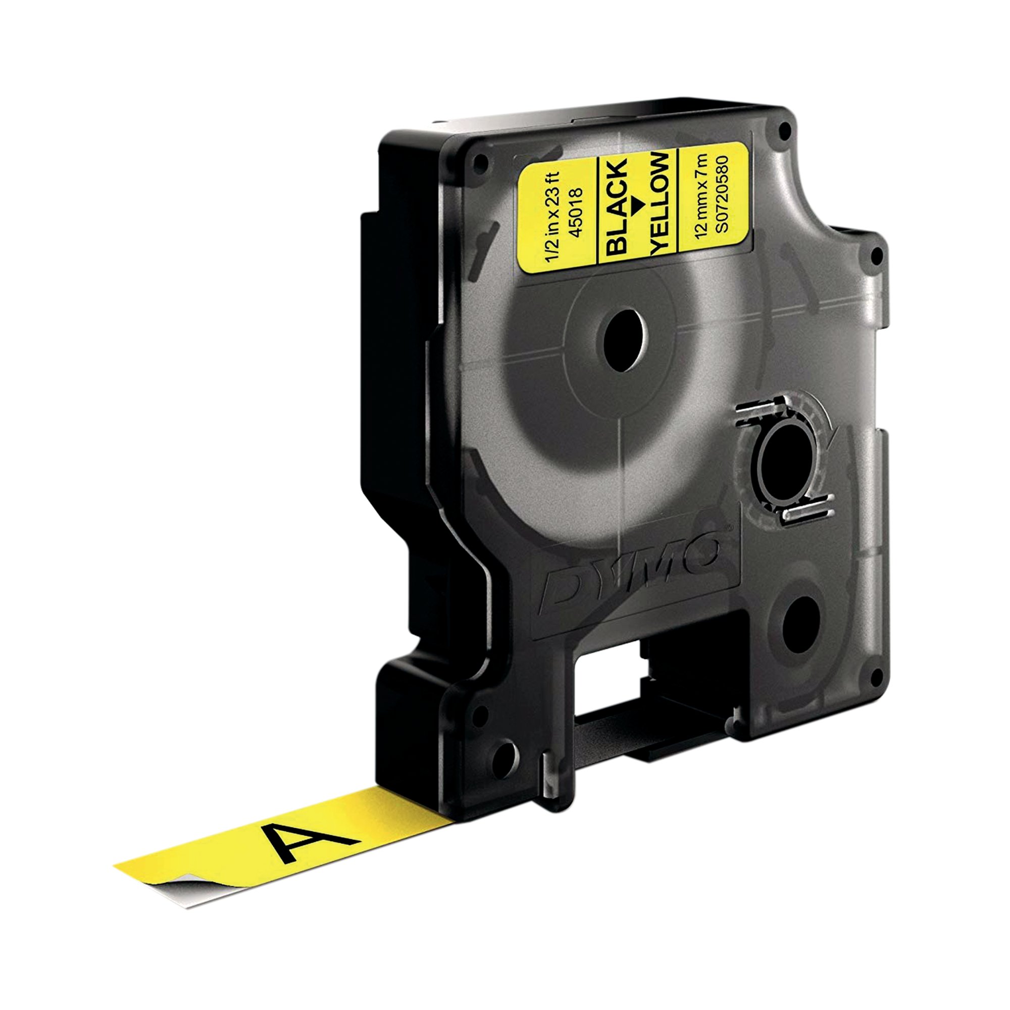 DYMO D1 LABELMAKER TAPE 12MM BLK/YLW