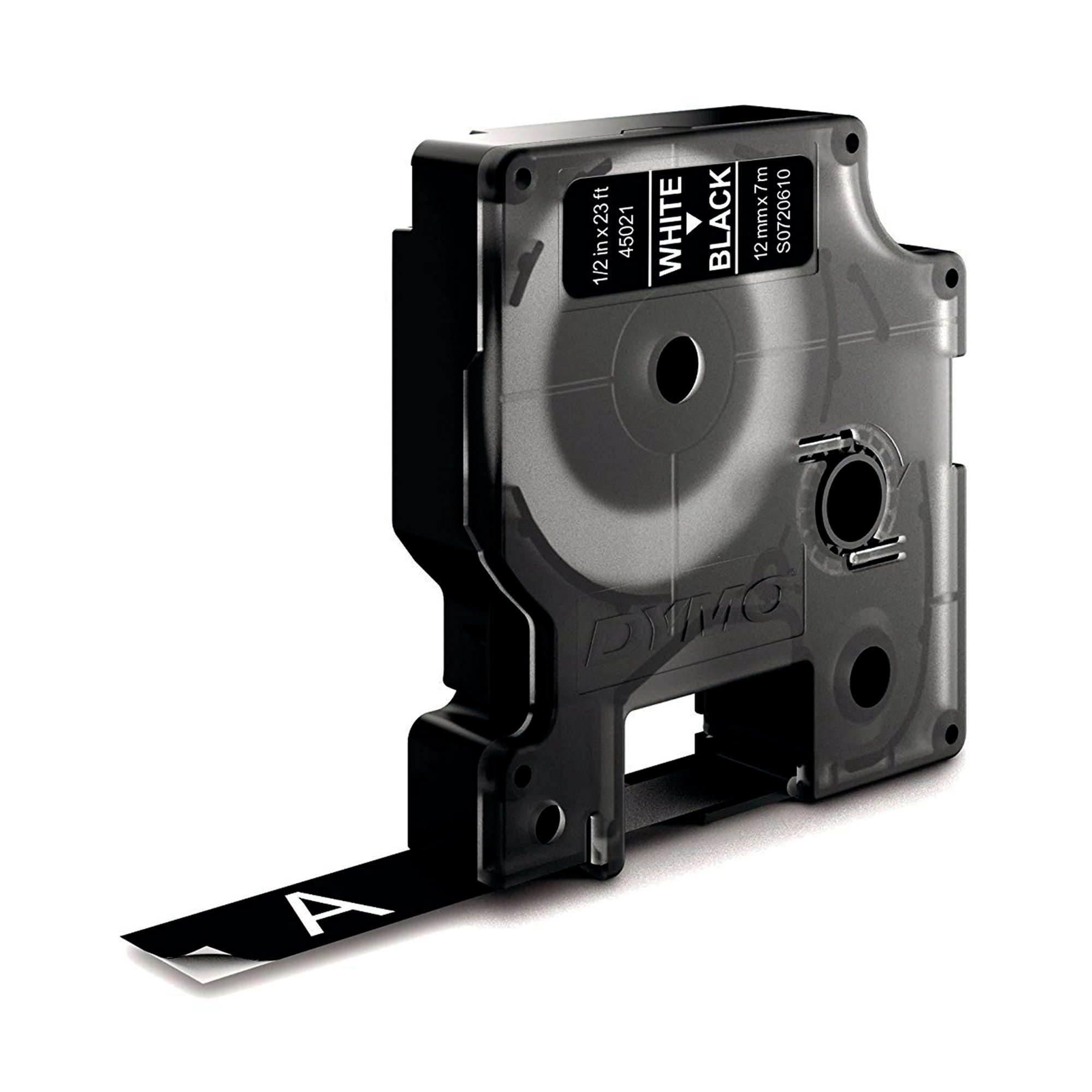 DYMO D1 LABELMAKER TAPE 12MM WHT/BLK