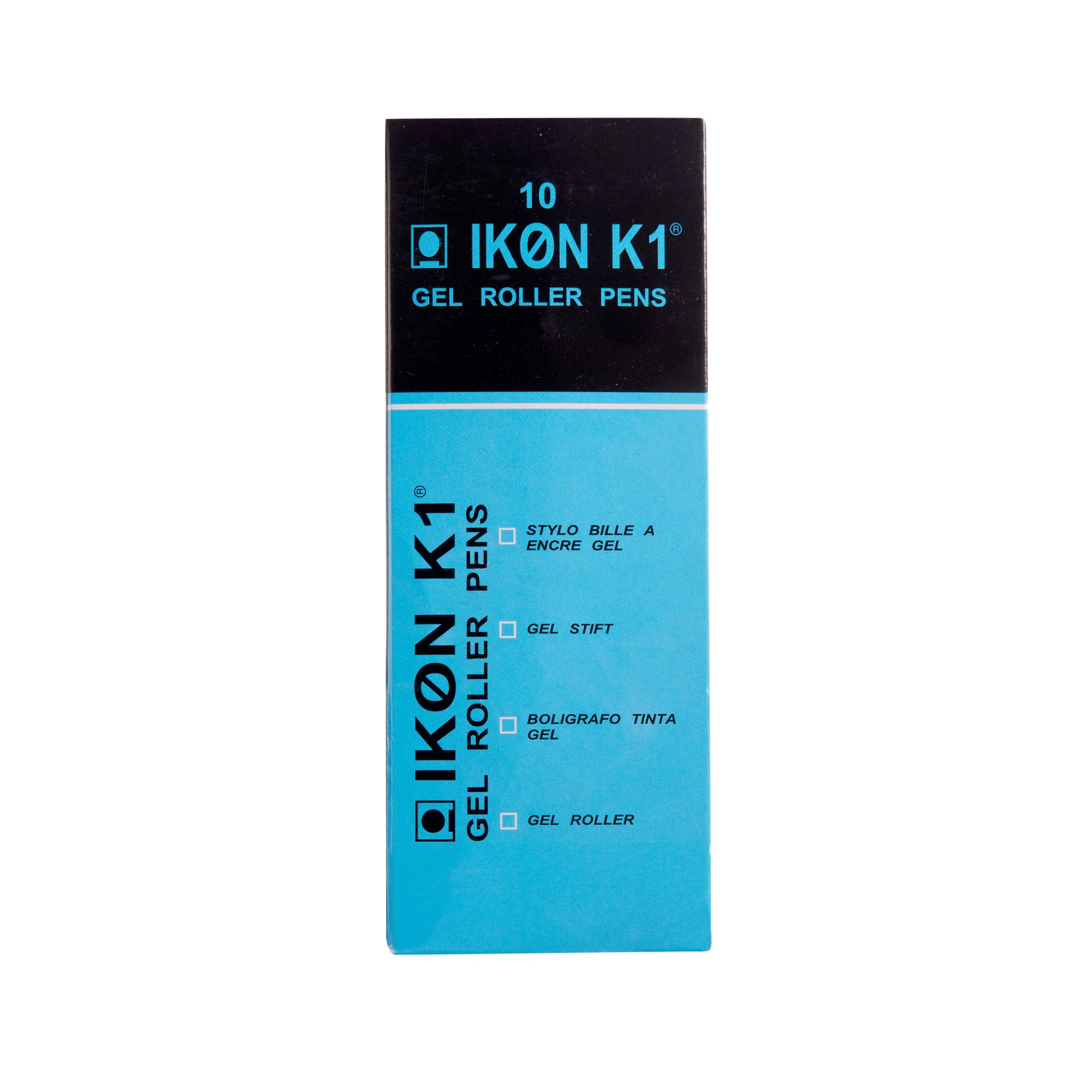 BLACK GEL PENS MEDIUM TIP PK10