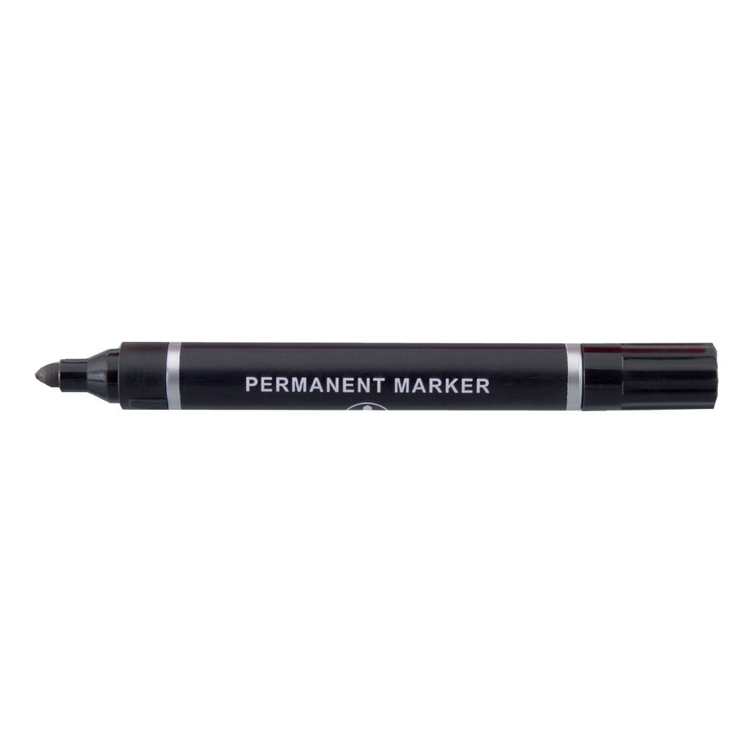 PERMANENT MARKER BULLET TIP BLK PK10