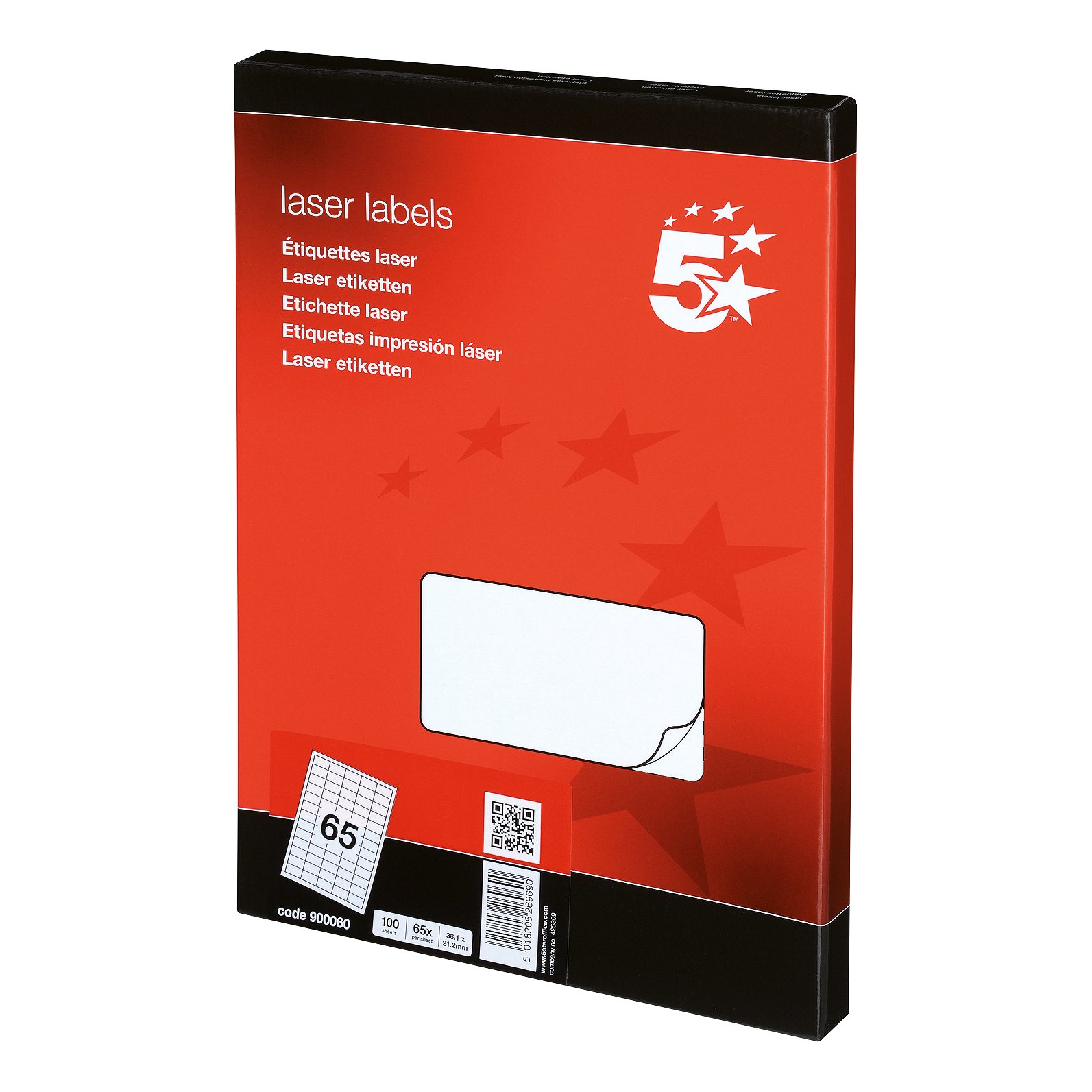 MPPS LABELS 38.1X21.2MM PK6500