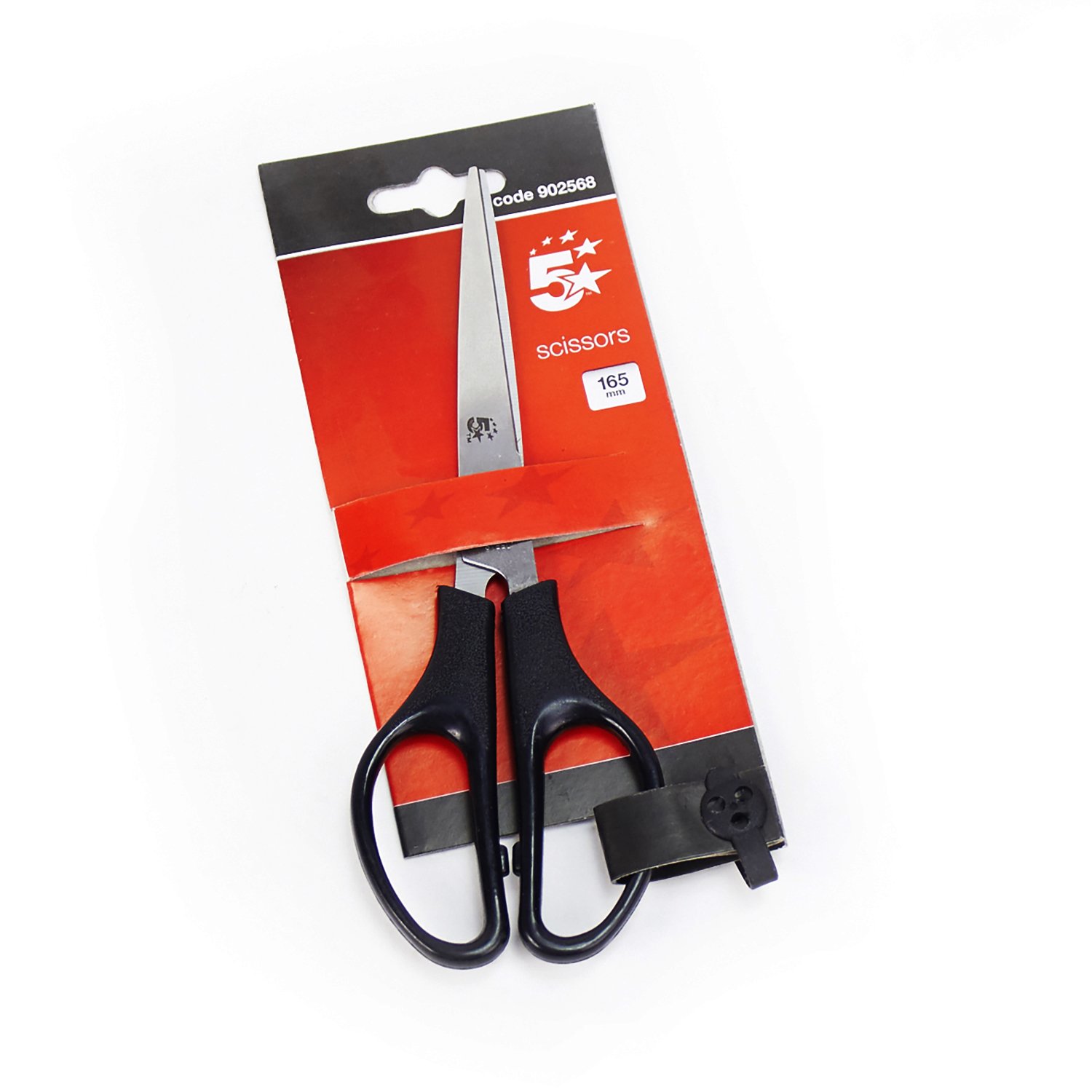 SCISSORS SLESS STEEL/ABS 165MM BLK