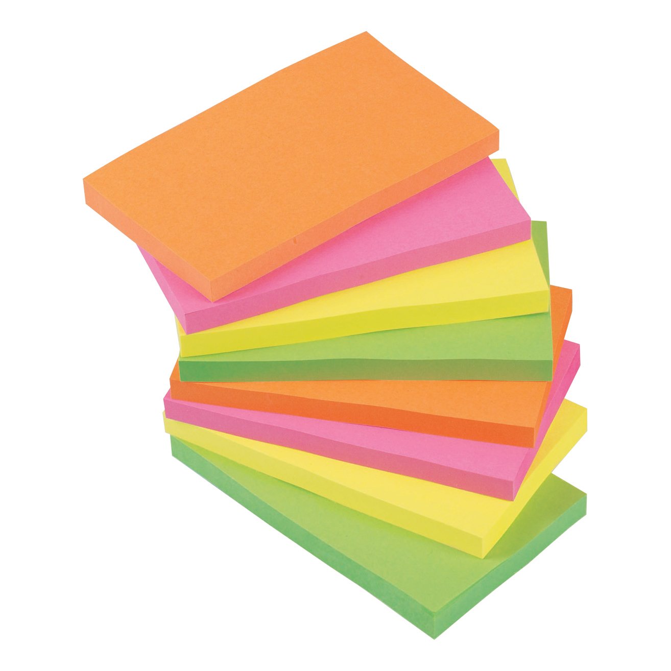 RE-MOVE STICKY NOTE 76X127 NEON PK12