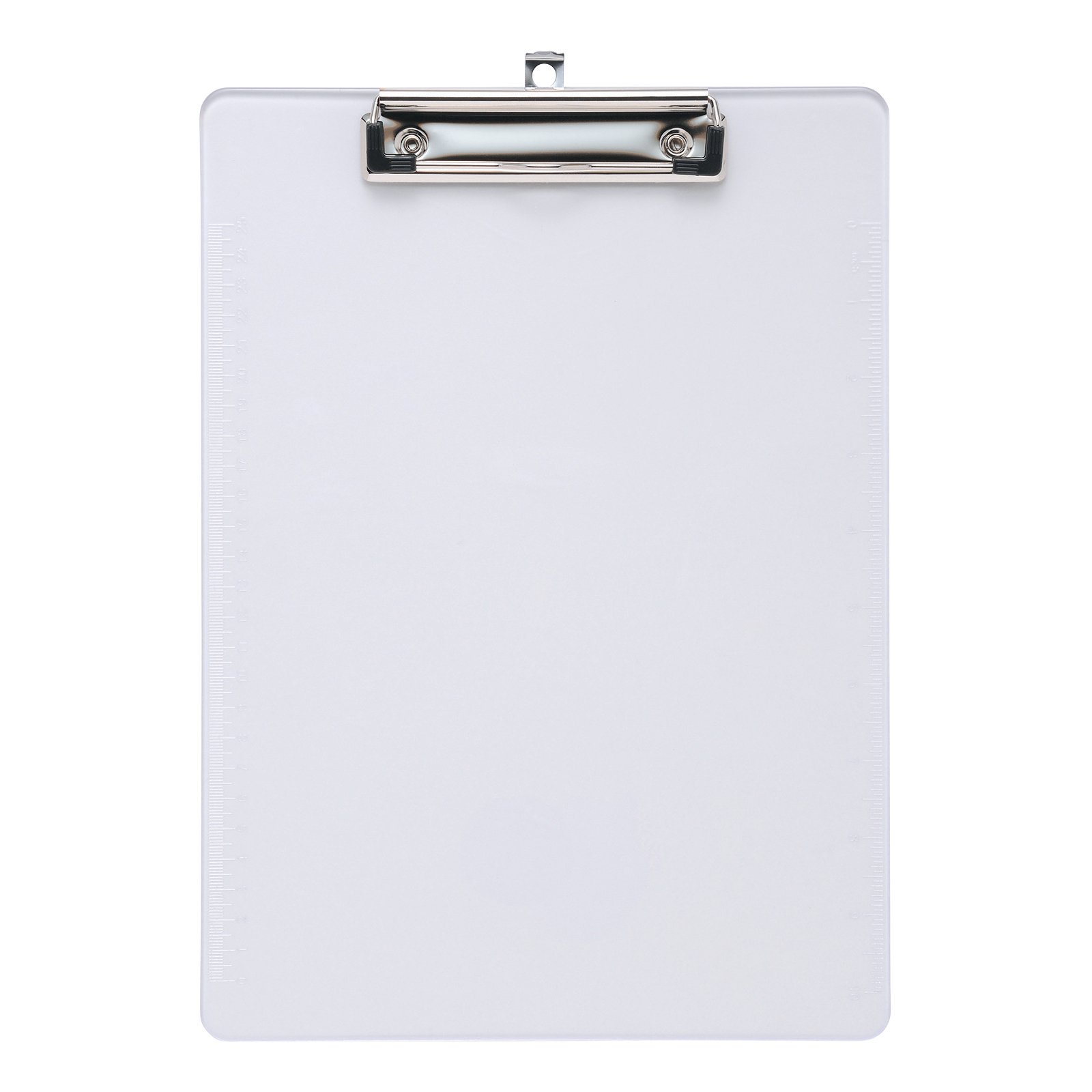 CLIPBOARD SOLID PLASTIC A4 CLEAR