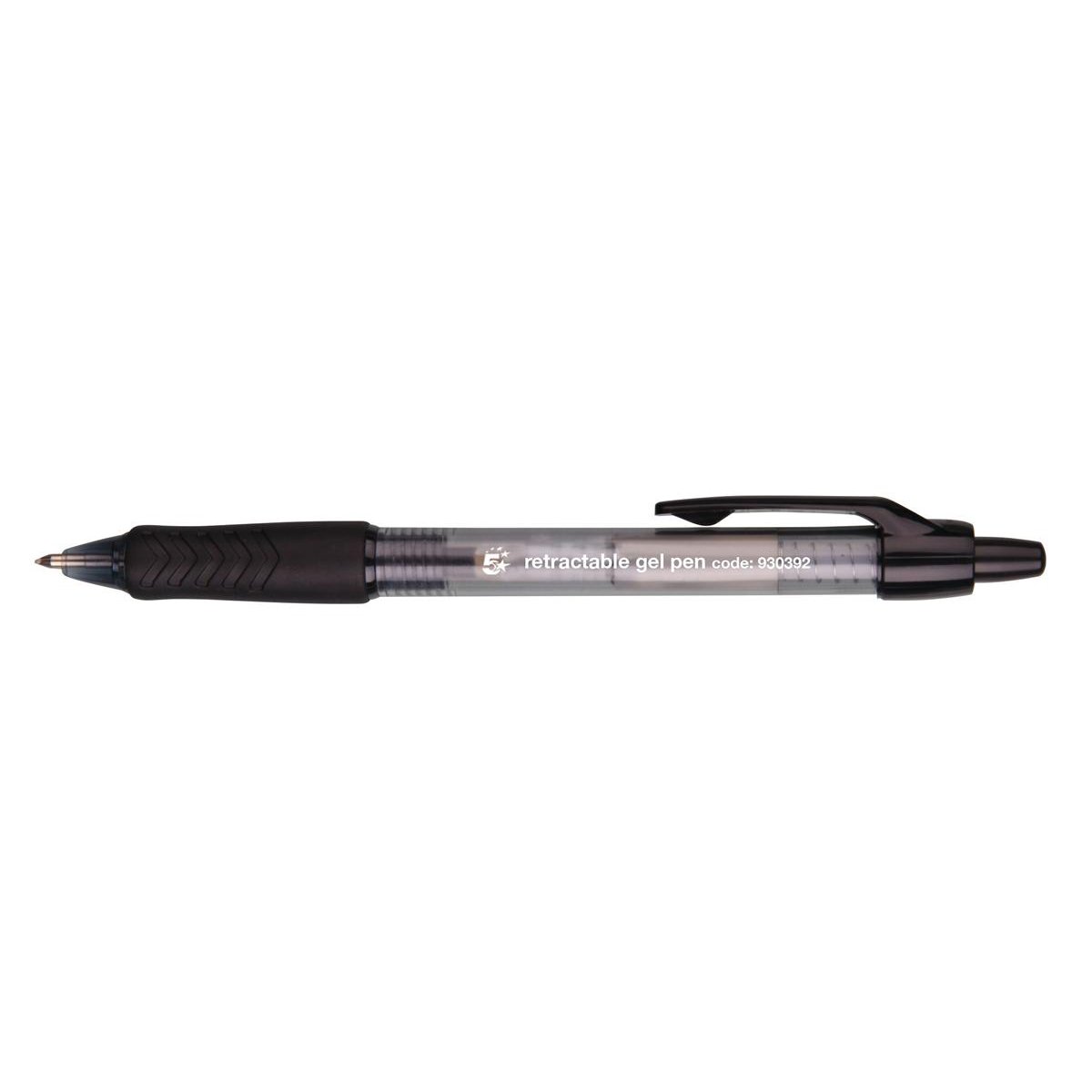 RETR GEL ROLLERBALL BLK PK12