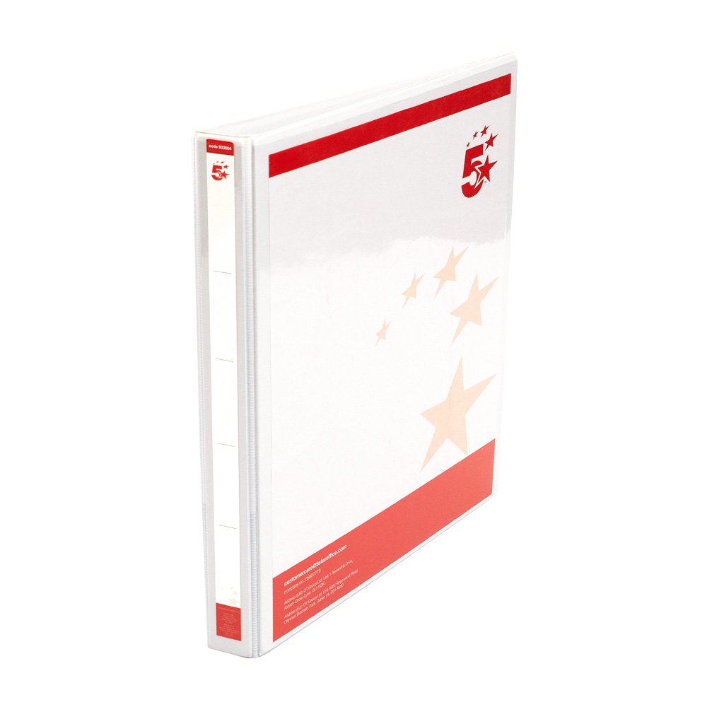 4D-RING RING BINDER A4 16MM WHT PK10