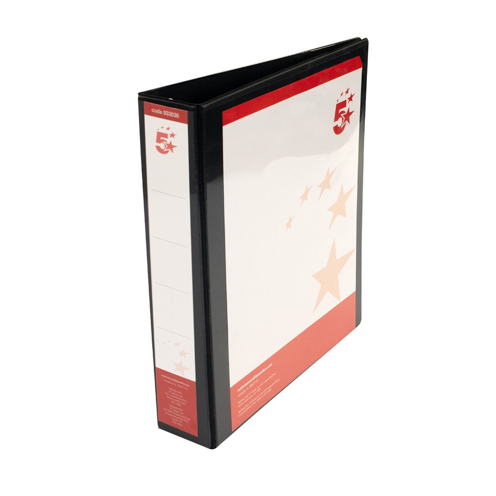 4D-RING RING BINDER A4 38MM BLK PK10