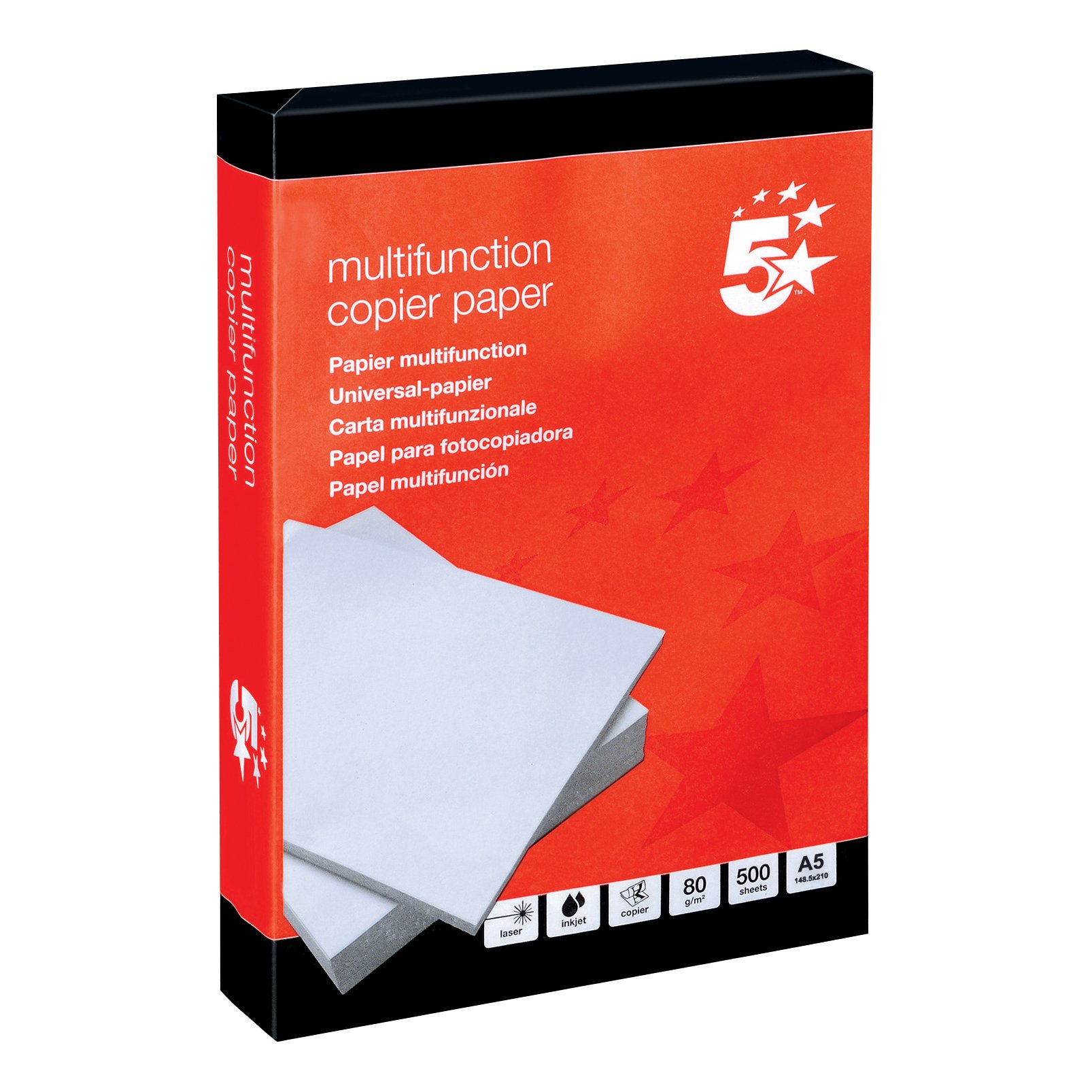 A5 COPIER PAPER 80GSM WHT PK10