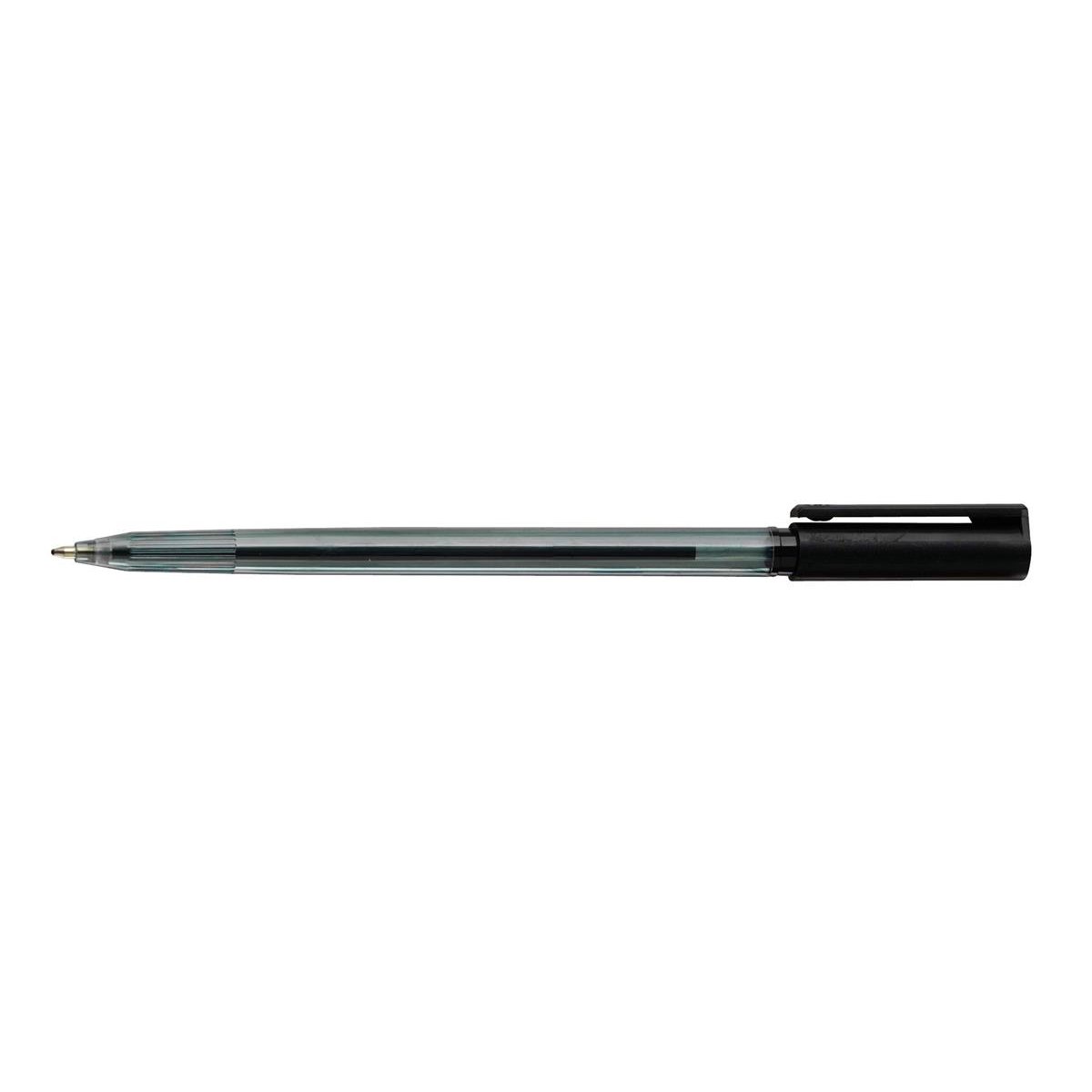 BALL PEN MEDIUM 0.5MM LINE BLK PK20