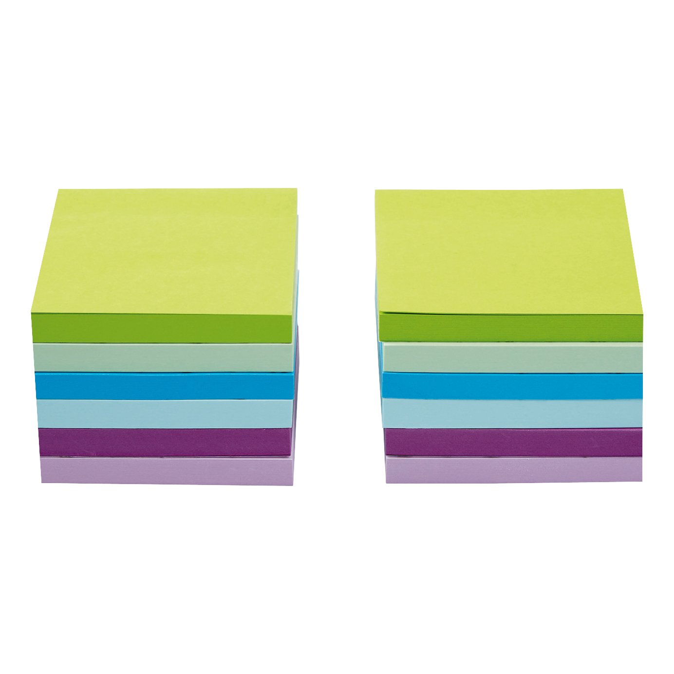 STICKY NOTES 76X76 NEON/PASTEL PK12